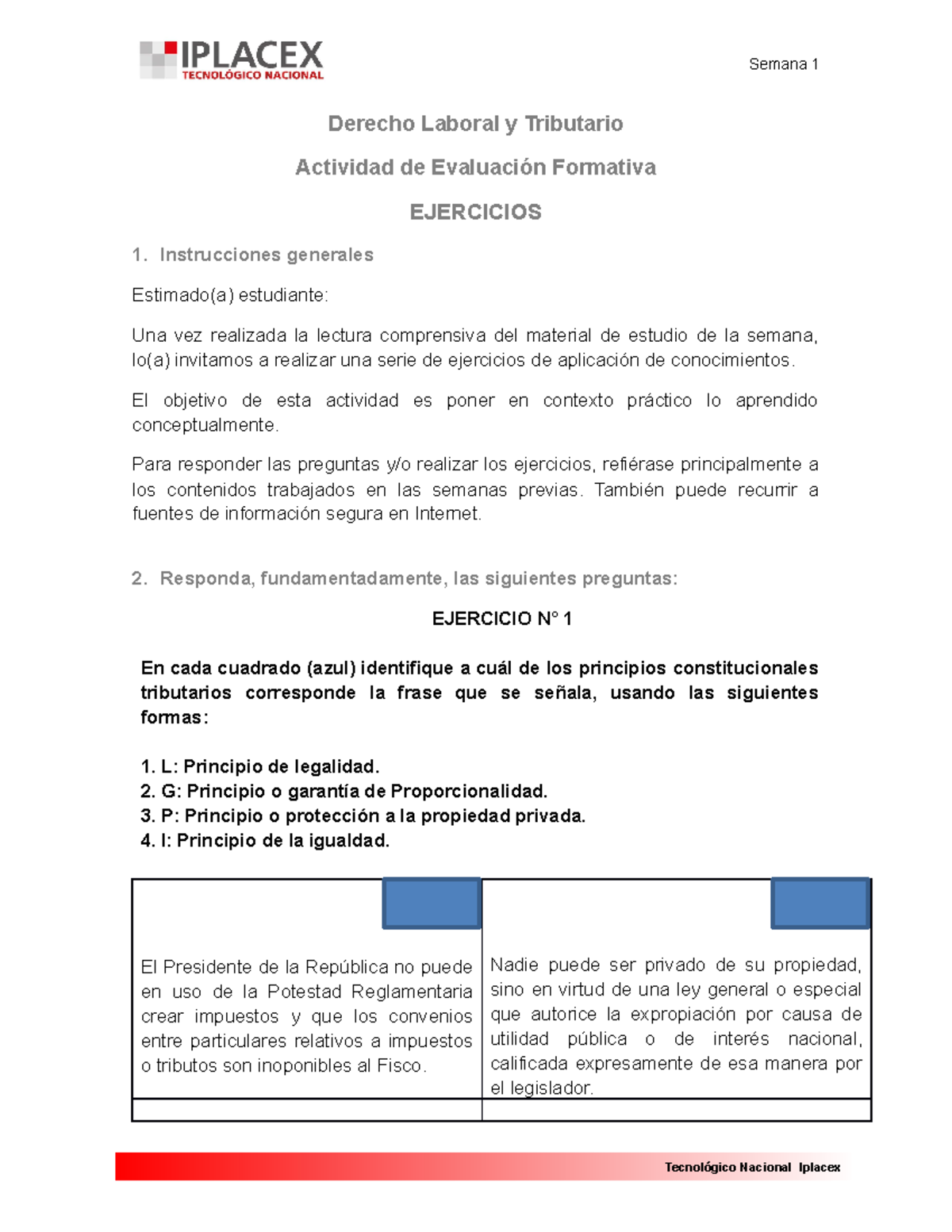 2.-EJ 1 (10) - Ejercicios - Semana 1 Derecho Laboral Y Tributario ...