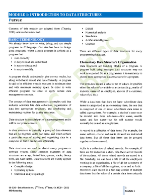 CS 028 Module 2.2c Create-1 - CS 028 – Data Structures, 2nd Term, 2nd ...