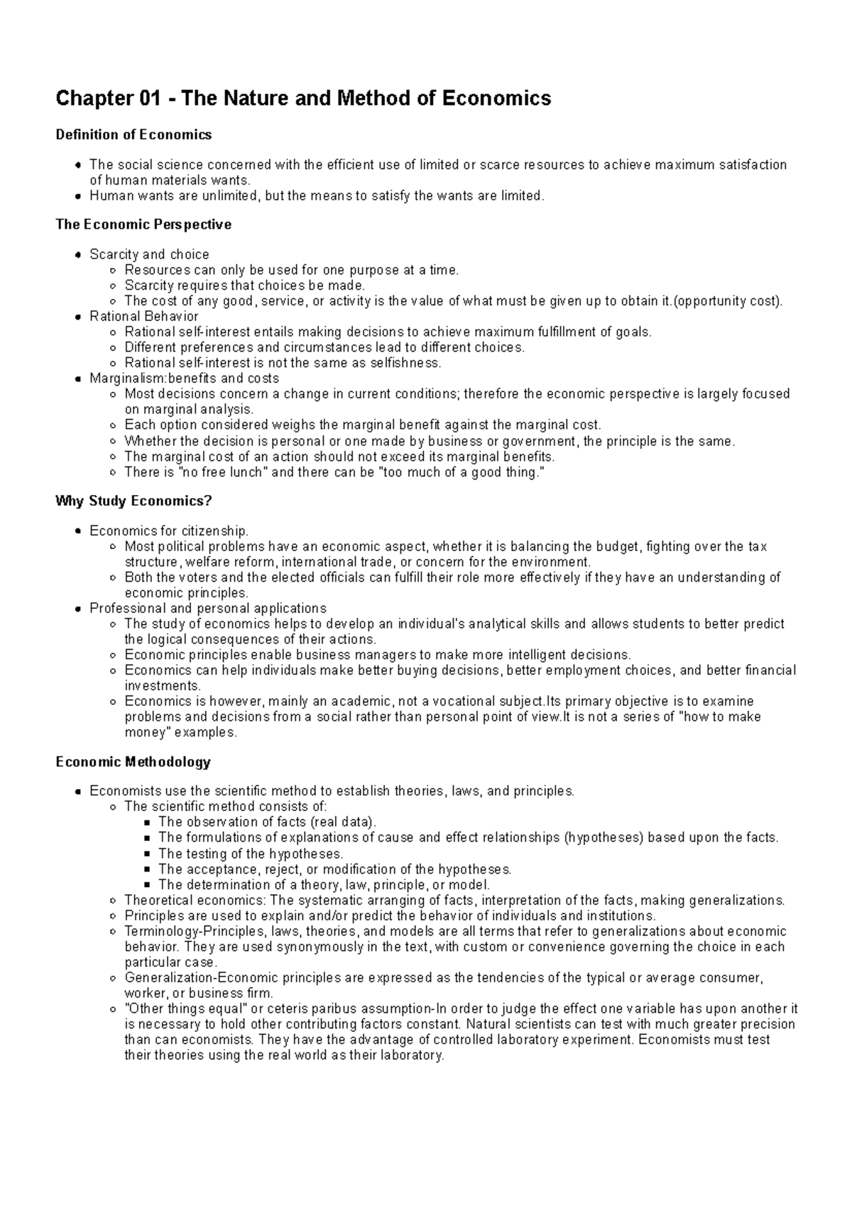 the-nature-and-method-of-economics-chapter-01-the-nature-and-method