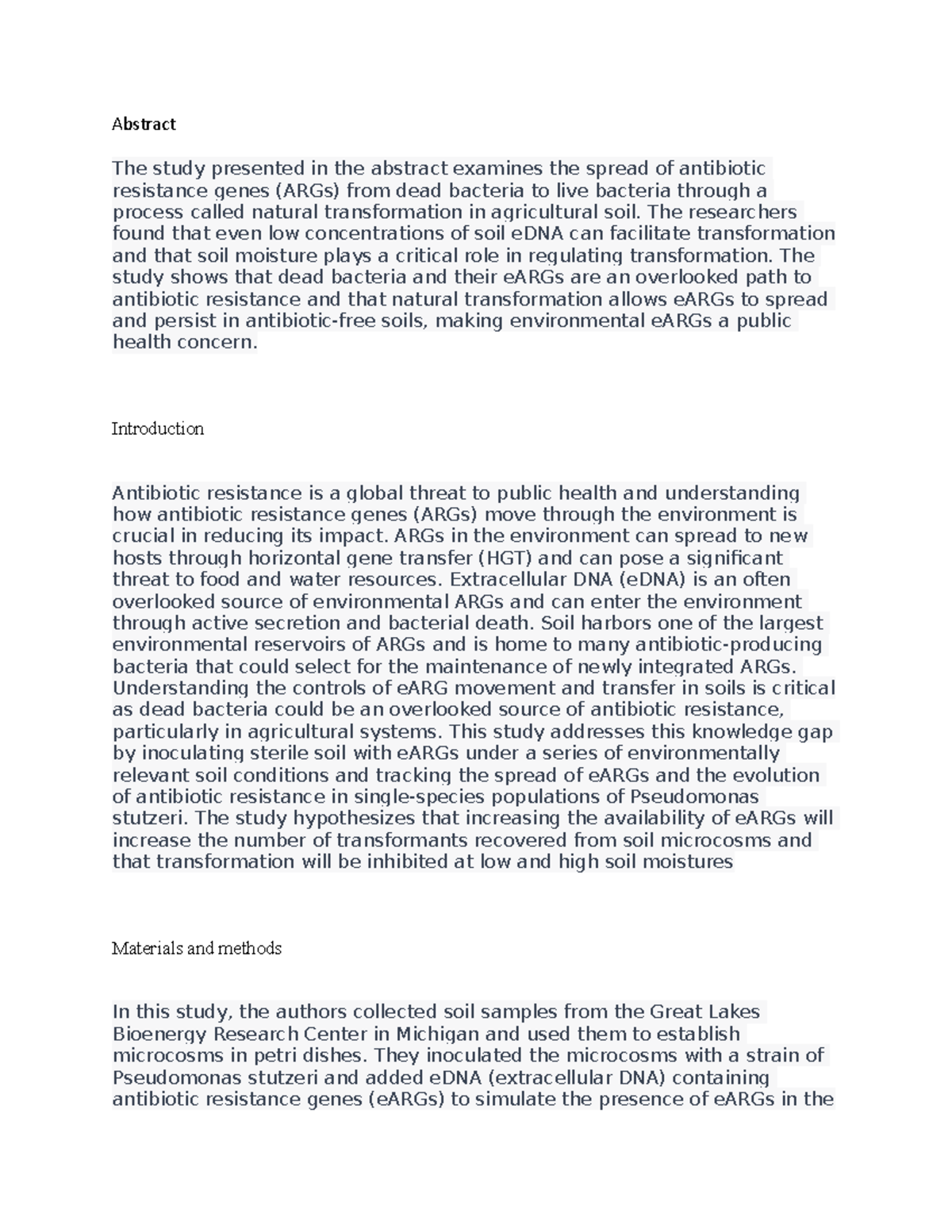 Research Article - Abstract The study presented in the abstract ...