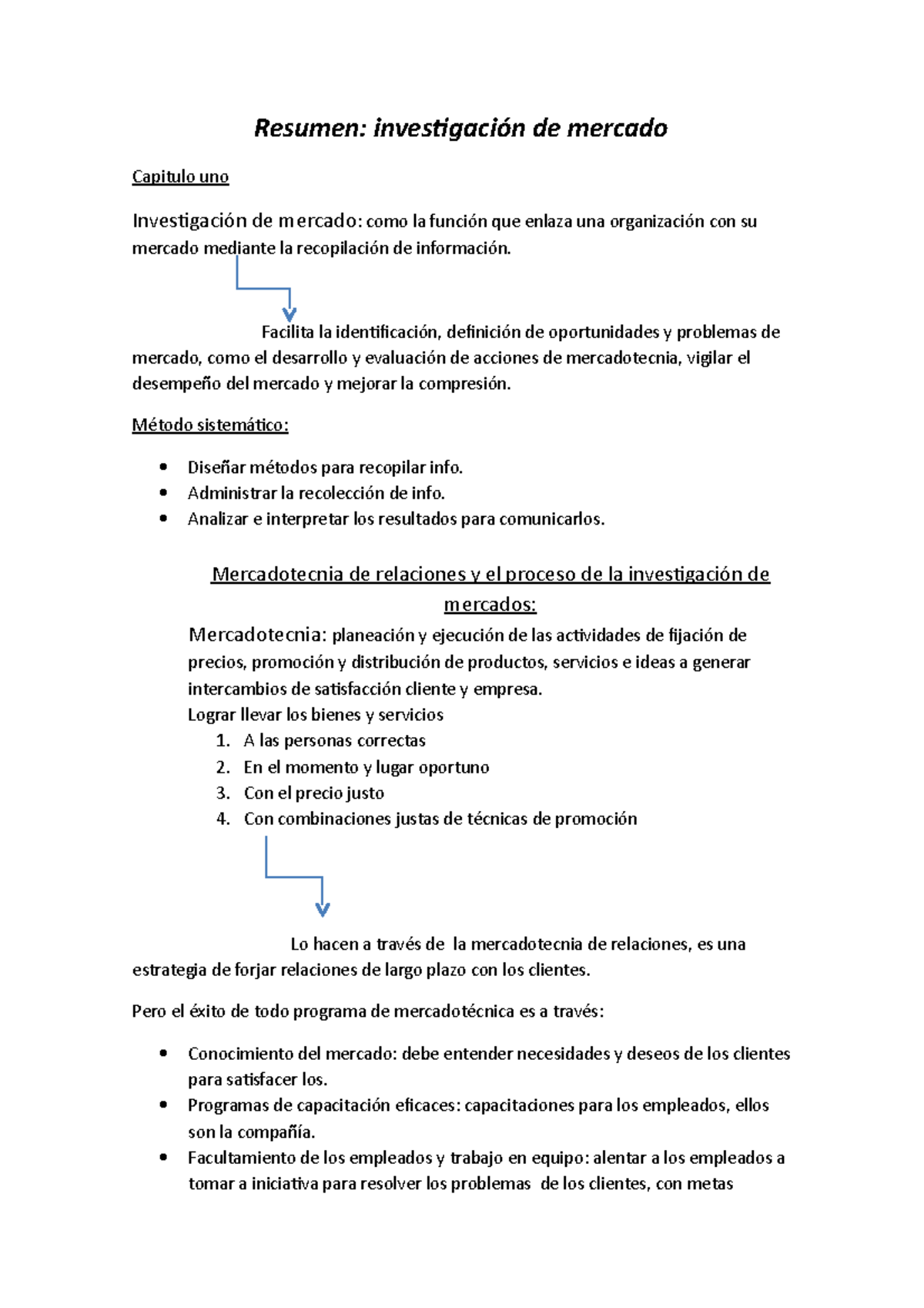 Resumen - Libro - Resumen: Investigación De Mercado Capitulo Uno ...