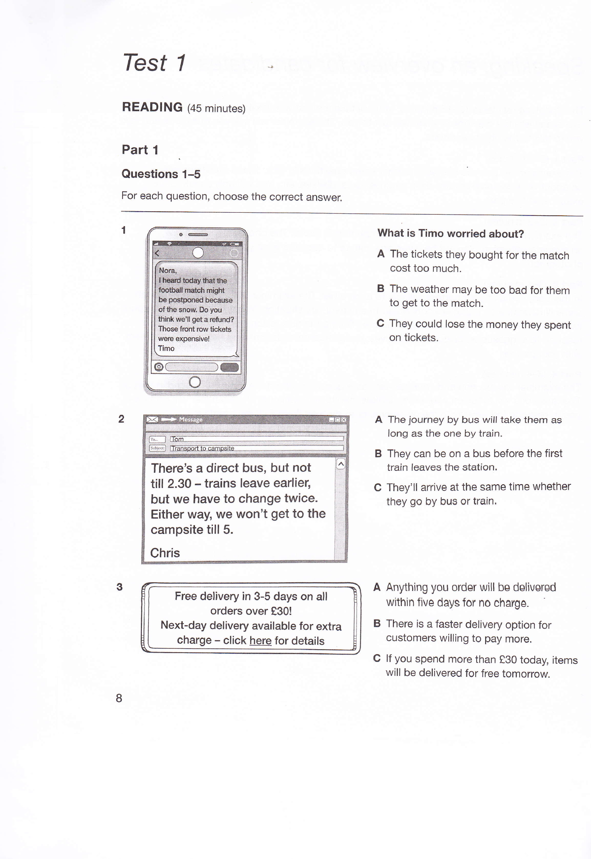 PET2 2020 Exam - Ejercicio De B1 De Inglés. Exámen. - Iesf 1 READING ...