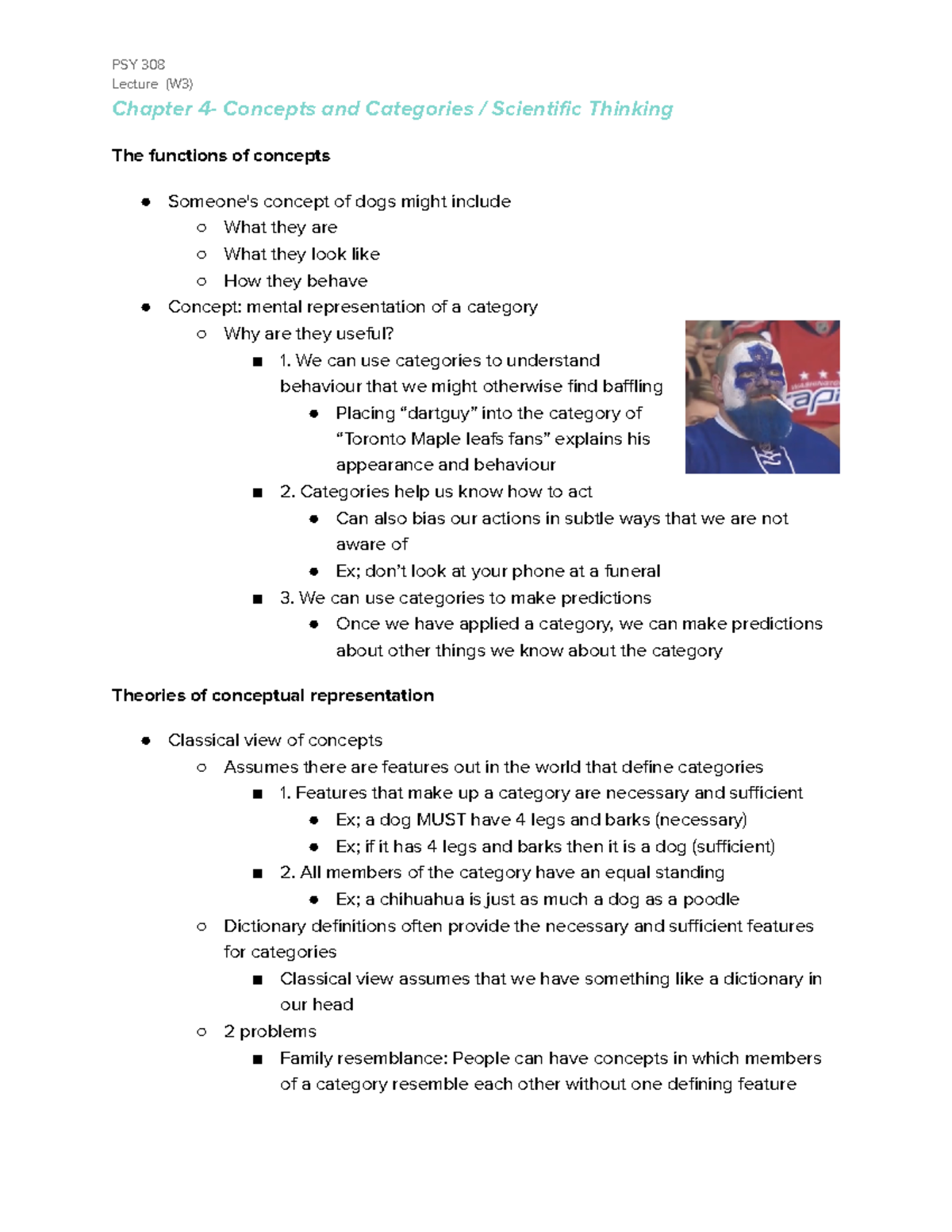 Chapter 4 (W3) - Professor: David Hunter - PSY 308 Lecture (W3) Chapter ...