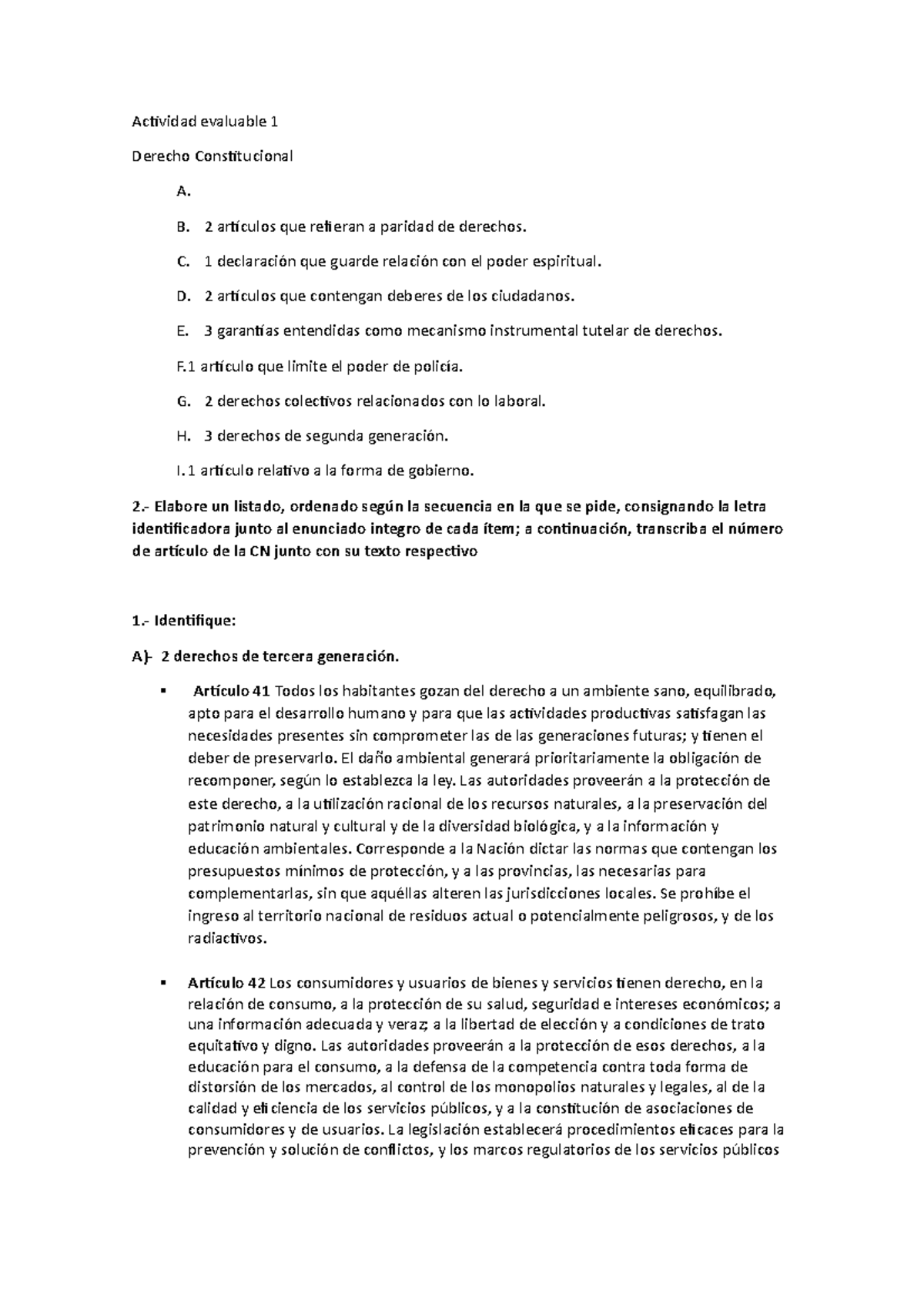 Foro Evaluable 2 VS - Foro 2 - Actividad Evaluable 1 Derecho ...