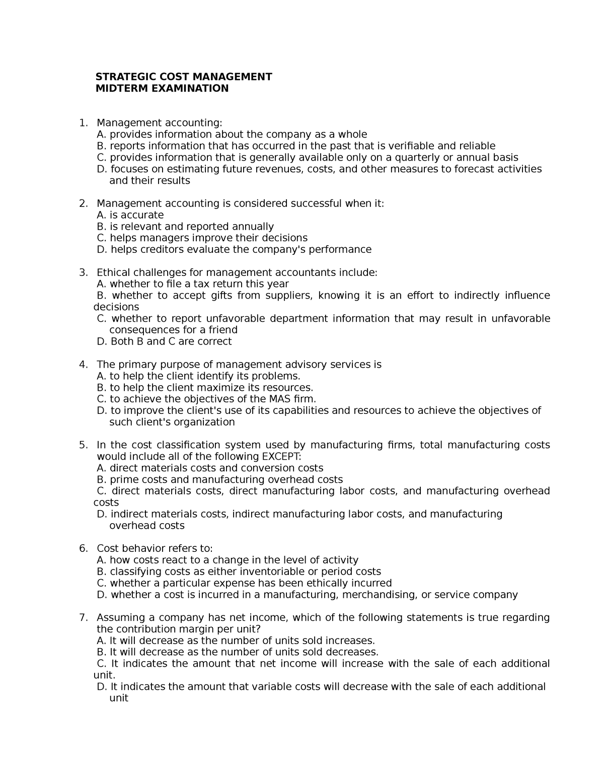 Strategic Cost Management 1 - Midterms Dsdsfsdf - STRATEGIC COST ...