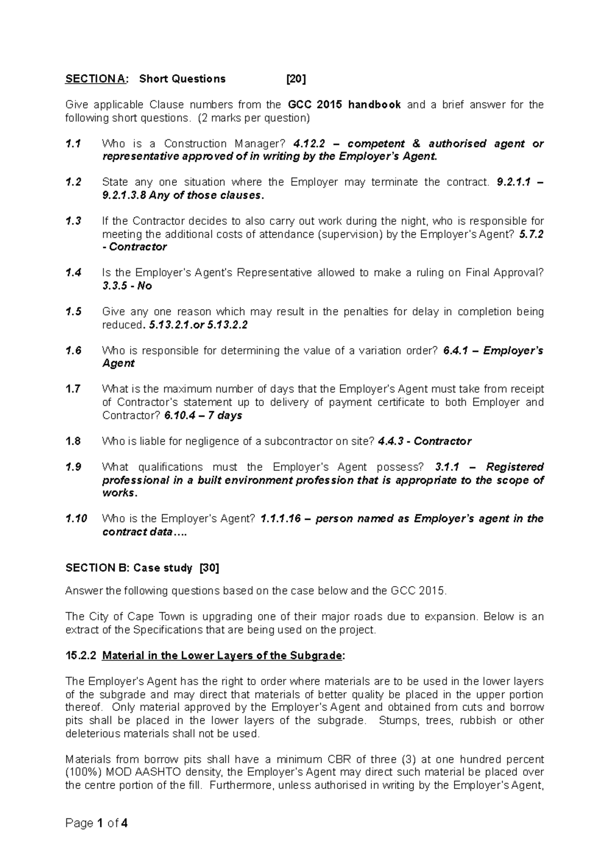 clause 12 of gcc