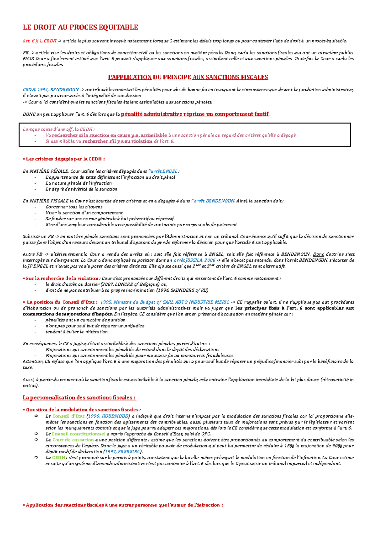 LE Droit AU Proces Equitable LE DROIT AU PROCES EQUITABLE