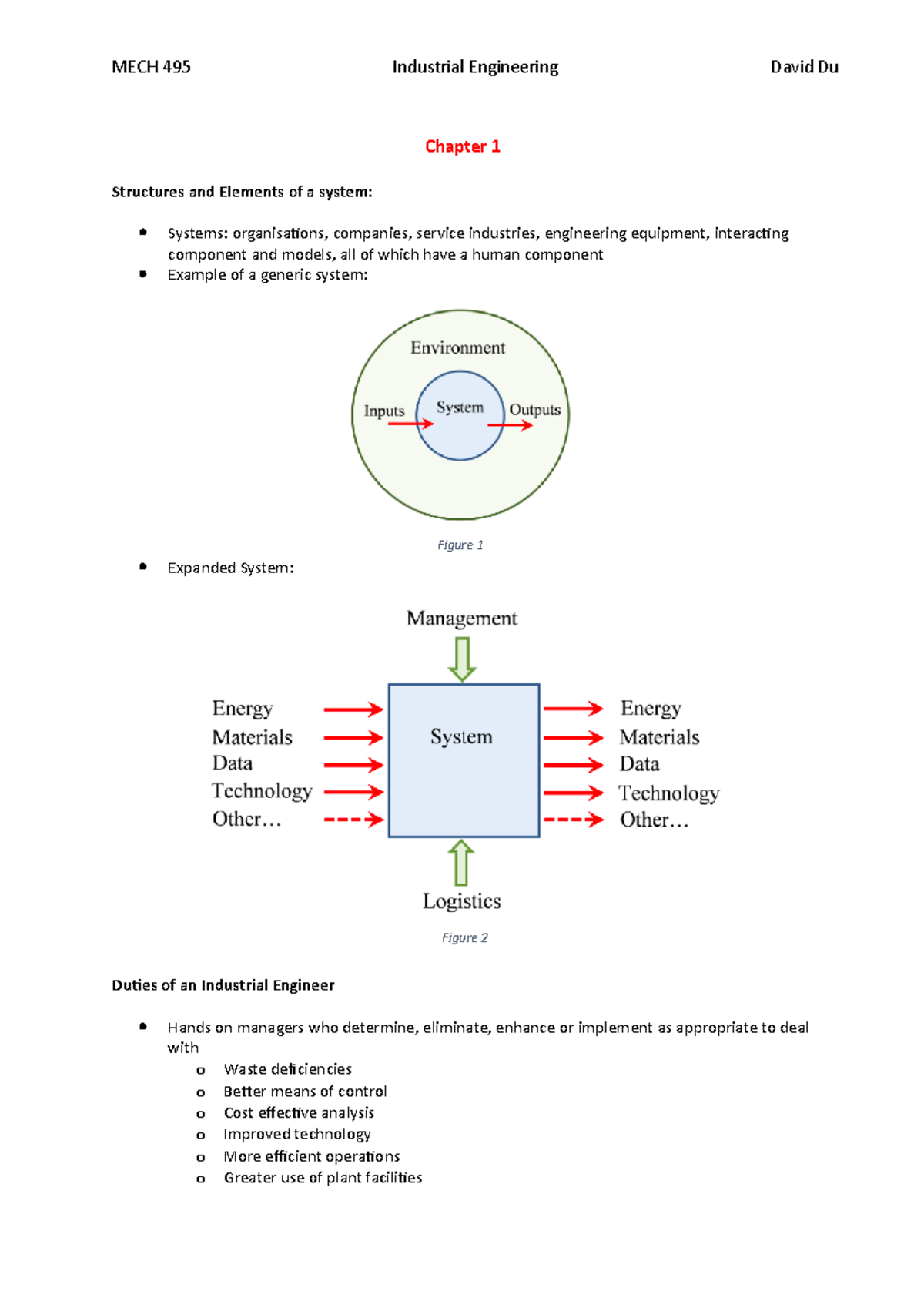 Chapter 1-MECH495 - Lecture notes 1 - Chapter 1 Structures and Elements ...