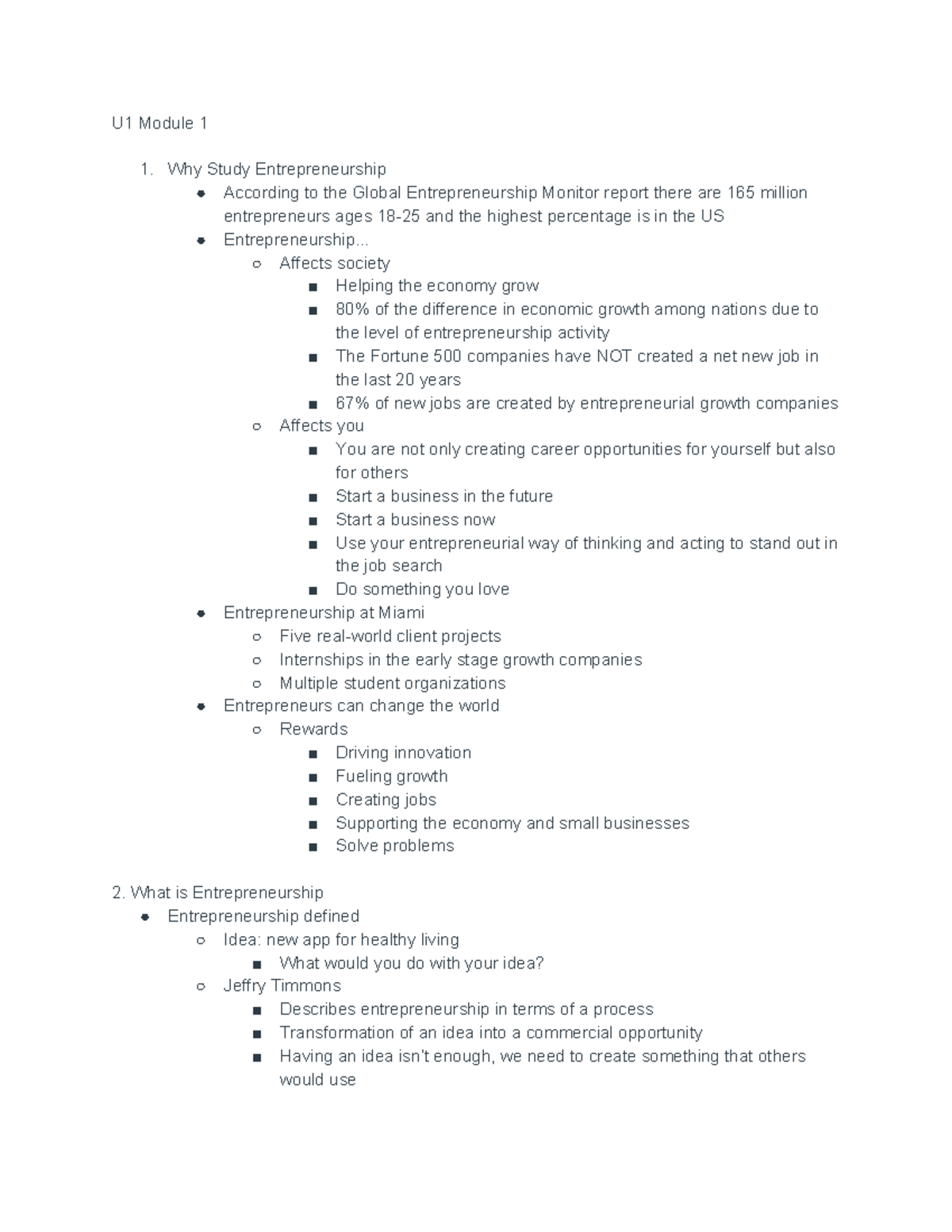 ESP 201 Unit 1 Module 1 - Lecture notes 1 - U1 Module 1 1. Why Study ...