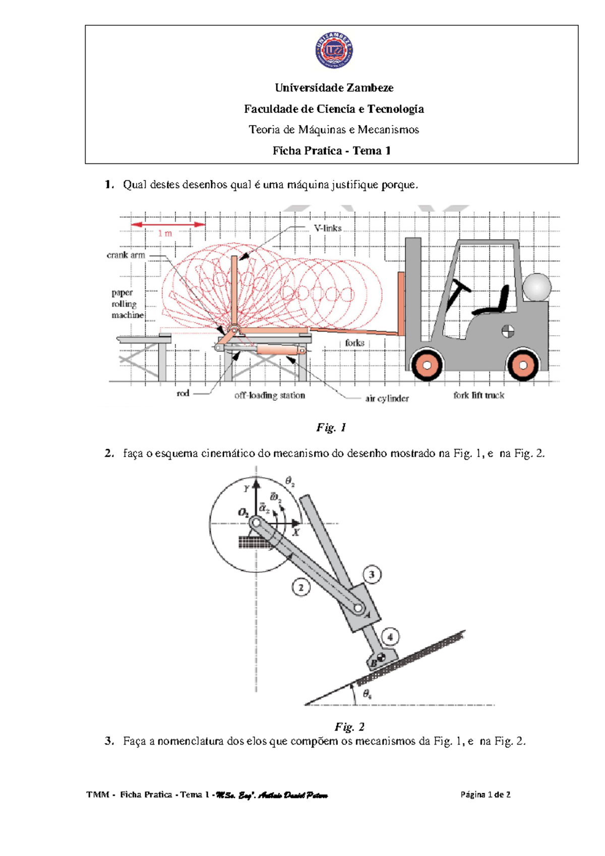 TMM Ficha de Exercício - TMM - Ficha Pratica - Tema 1 - MSc. Engº ...