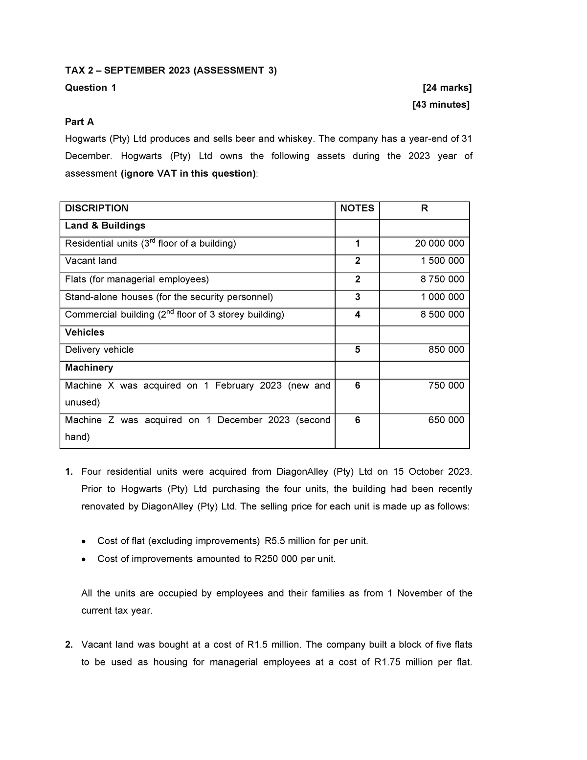 2023 A3 Sep Tax 2 Tax360s QP Final Student Version - TAX 2 – SEPTEMBER ...