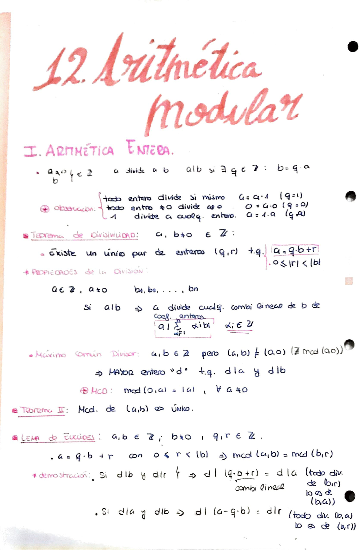 Matemática Discreta Apuntes Teóricos: Aritmética Modular - Matemática ...