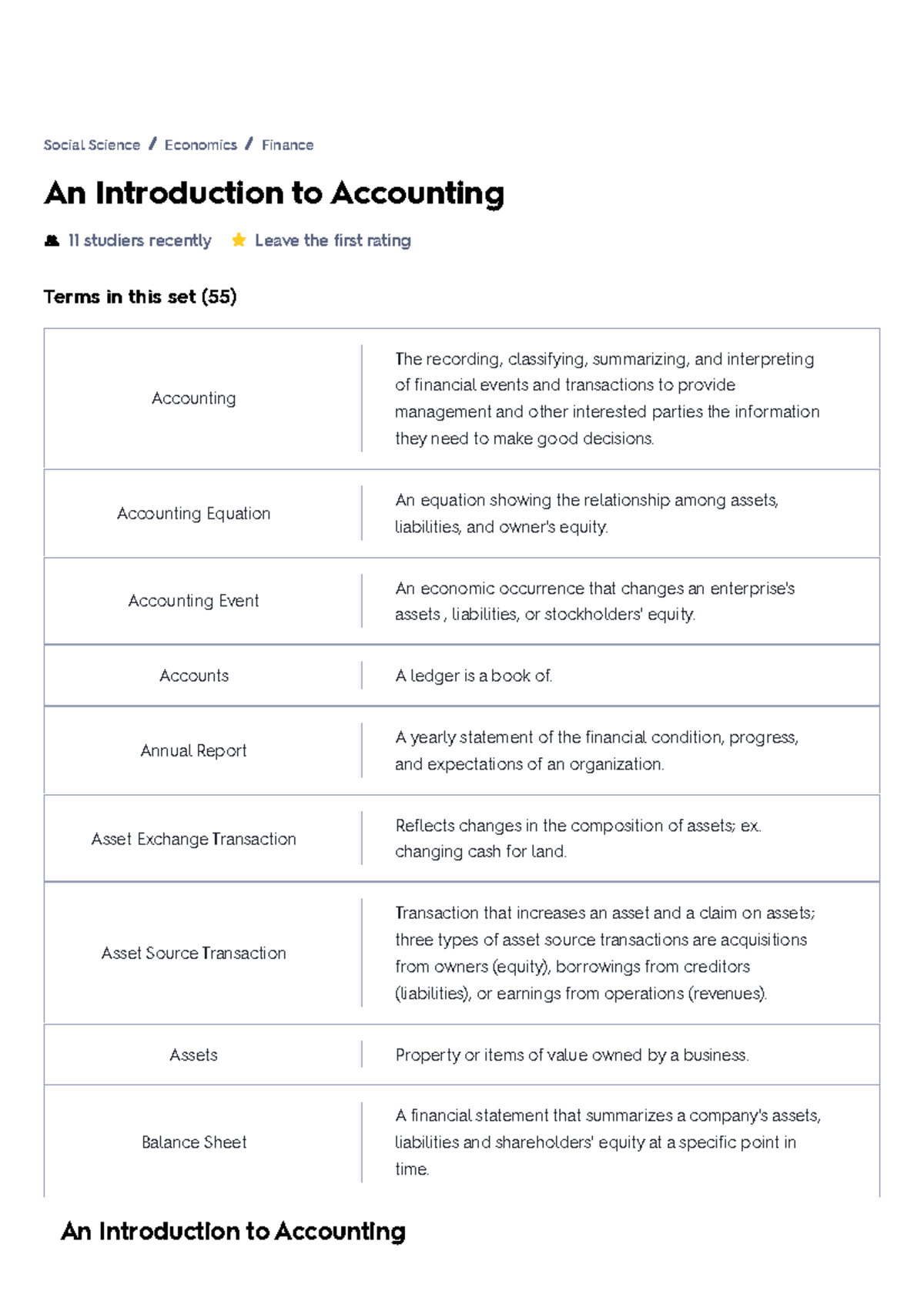 An Introduction To Accounting Flashcards - An Introduction To ...