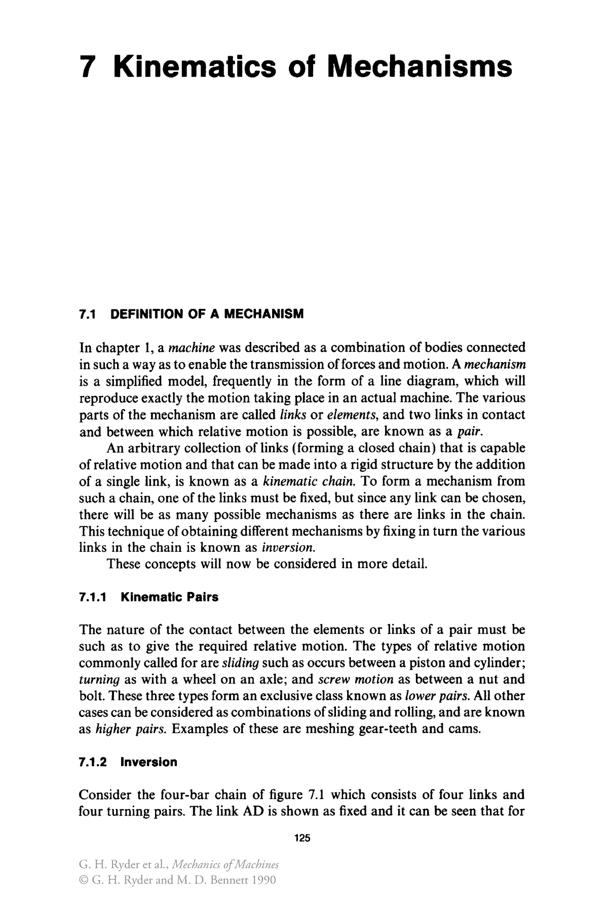 978-1-349-21112-8 7 - 7 Kinematics Of Mechanisms 7 DEFINITION OF A ...