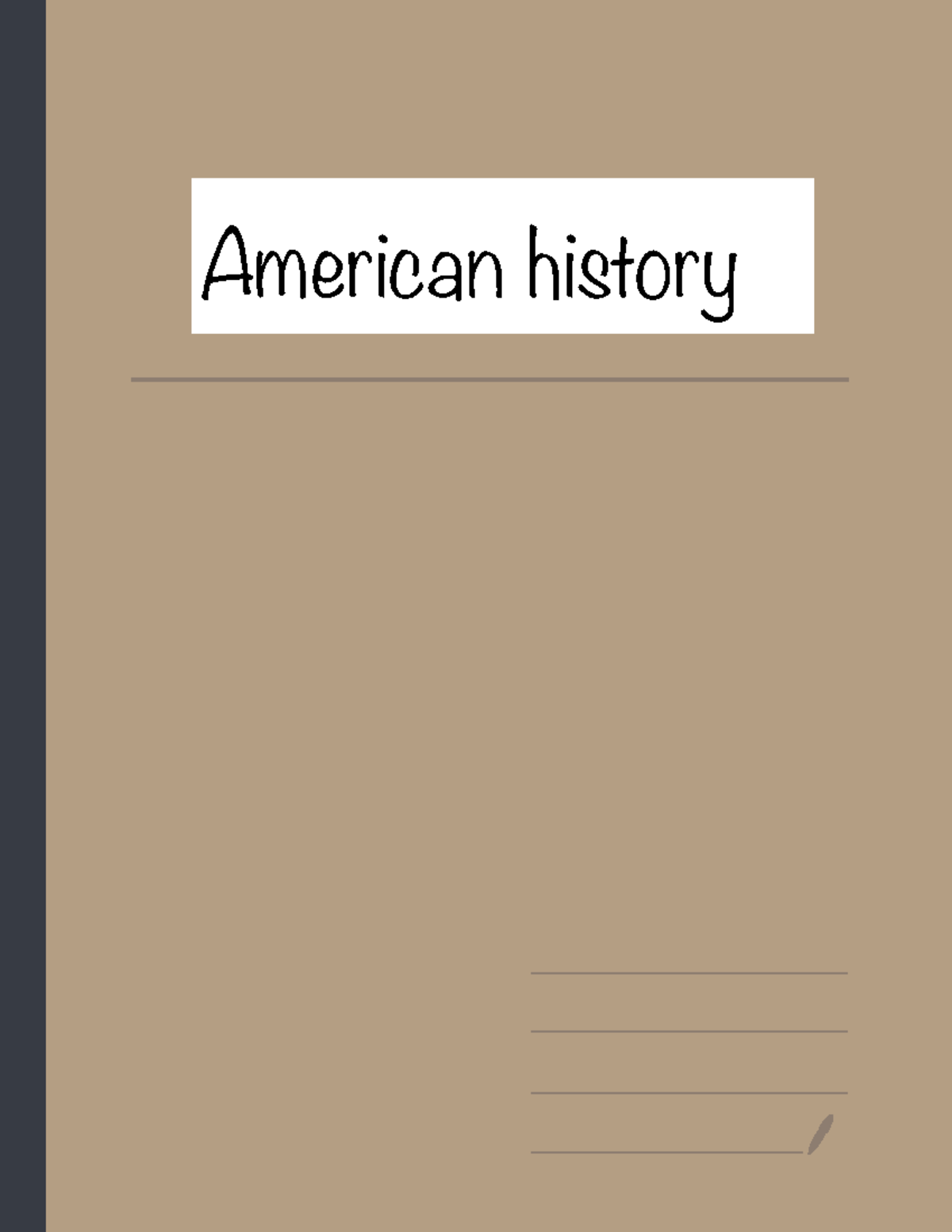 American history notes - American history American history ...