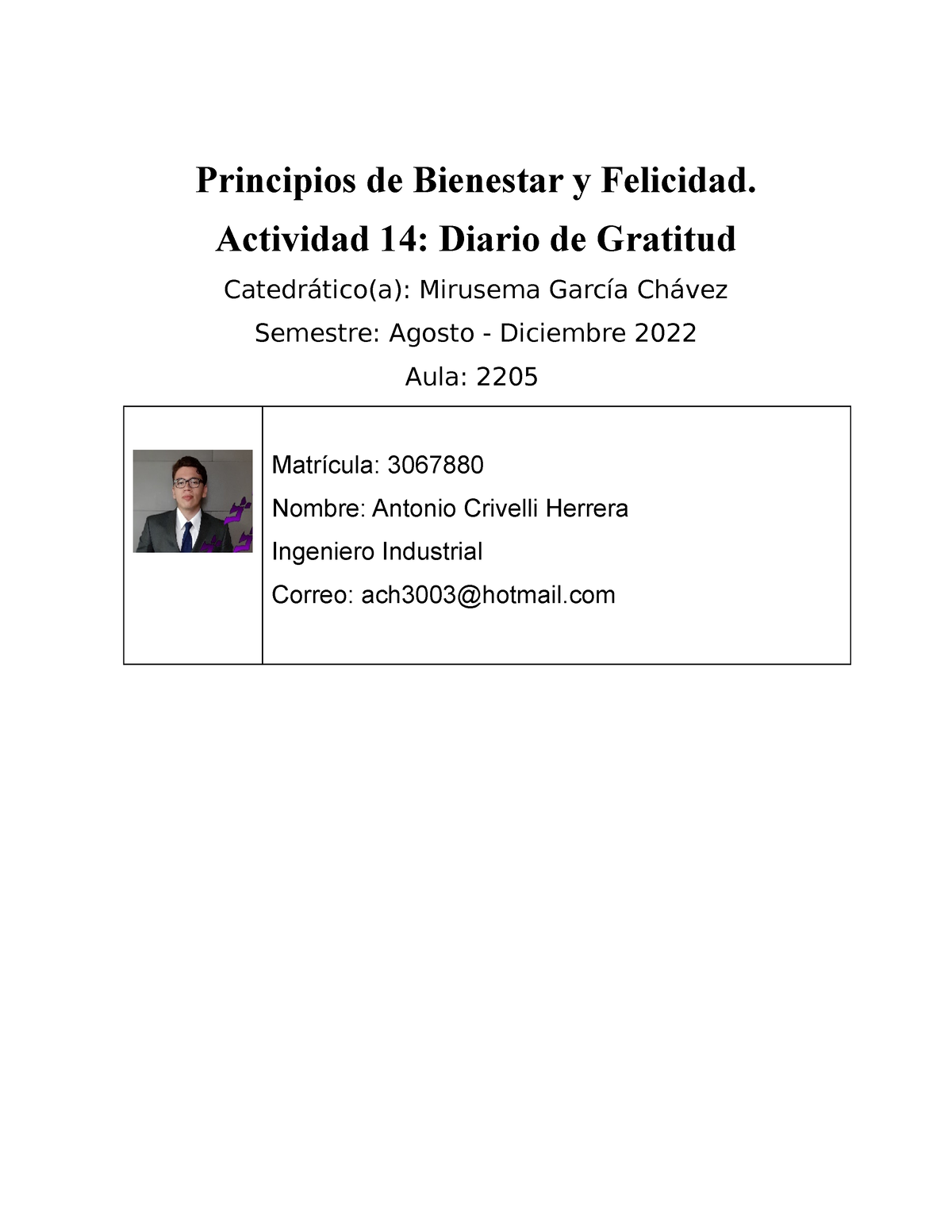 Actividad 14 Principios De Bienestar Y Felicidad - Principios De ...