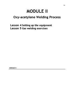 Module 1 Lesson 1 to 3 - INTRODUCTION MODULE I SHIELDED METAL ARC ...