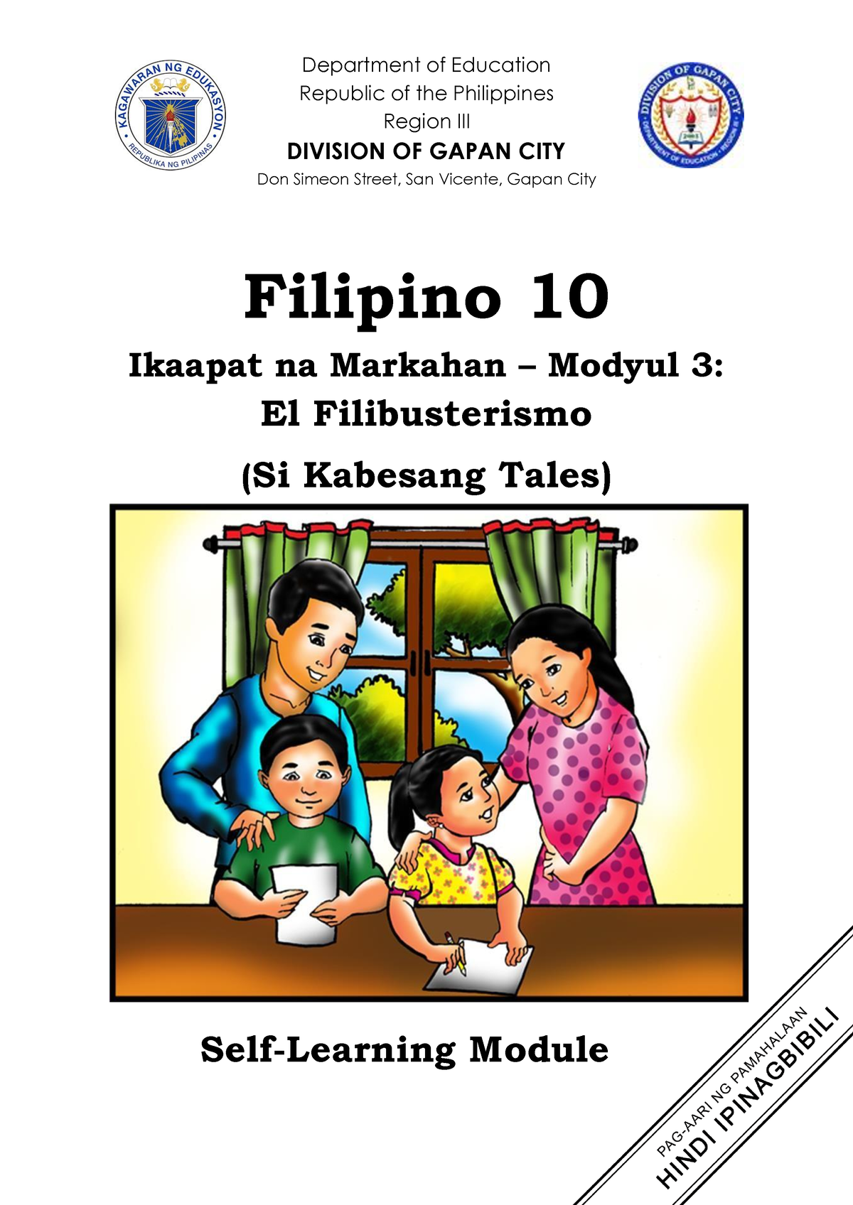 Filipino 10 SLMs 4th Quarter Module 3 - Department Of Education ...