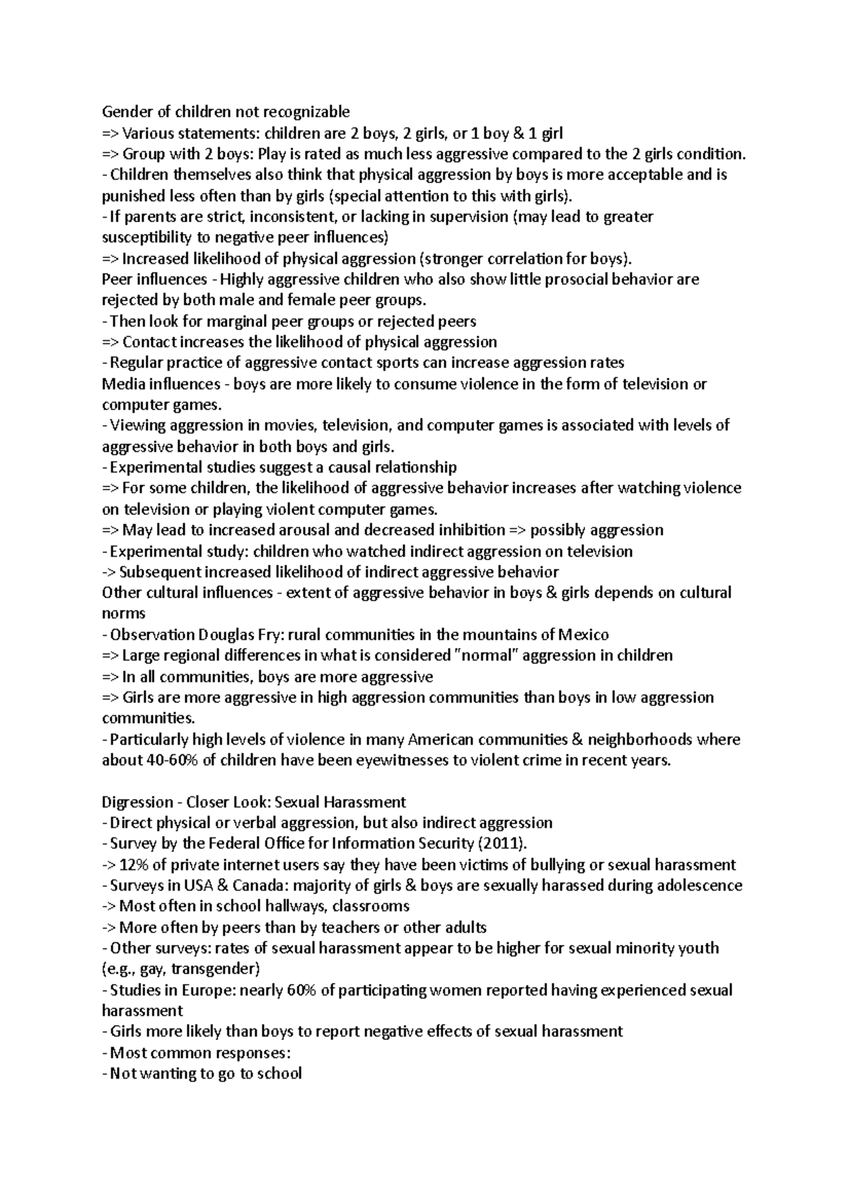 Gender of children not recognizable Children themselves also think