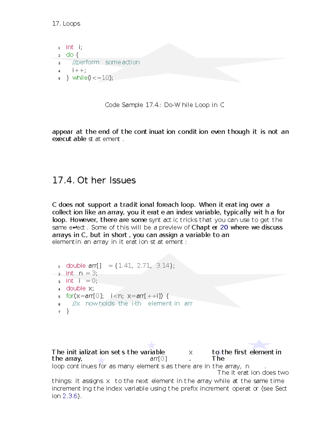 Cs115 intro to computer science(28) - 17. Loops 1 int i; 2 do { 3 ...