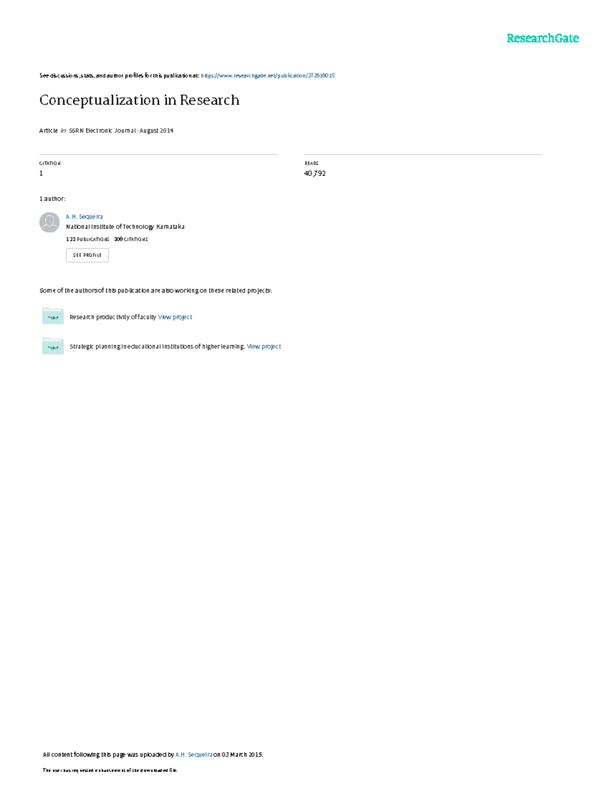 Conceptualizing in Research-1 - See discussions, stats, and author ...