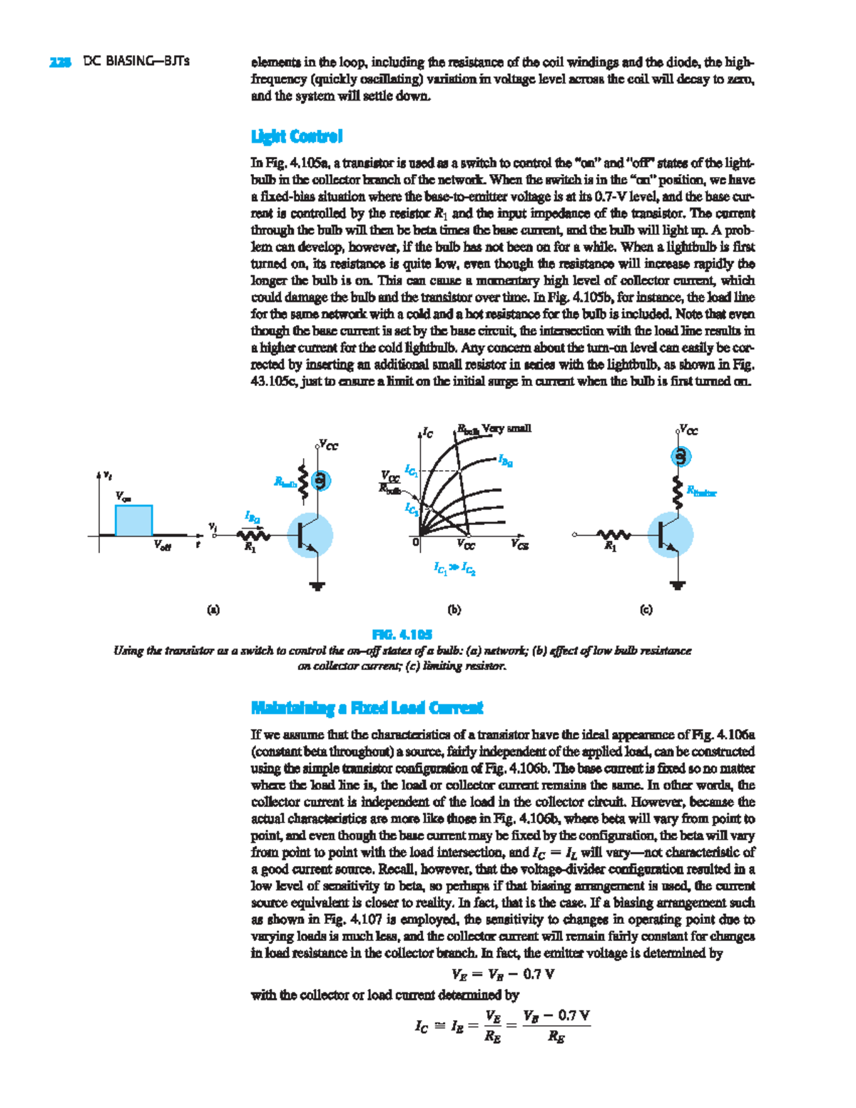 Maintaining a Fixed Load Current - Electronic Circuit: devices and ...