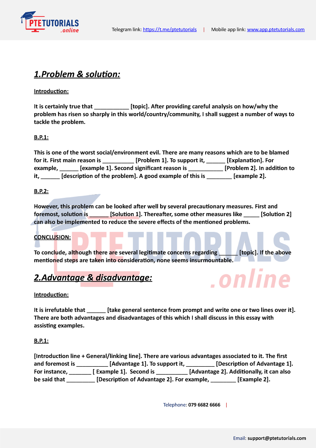 pte template essay pdf download