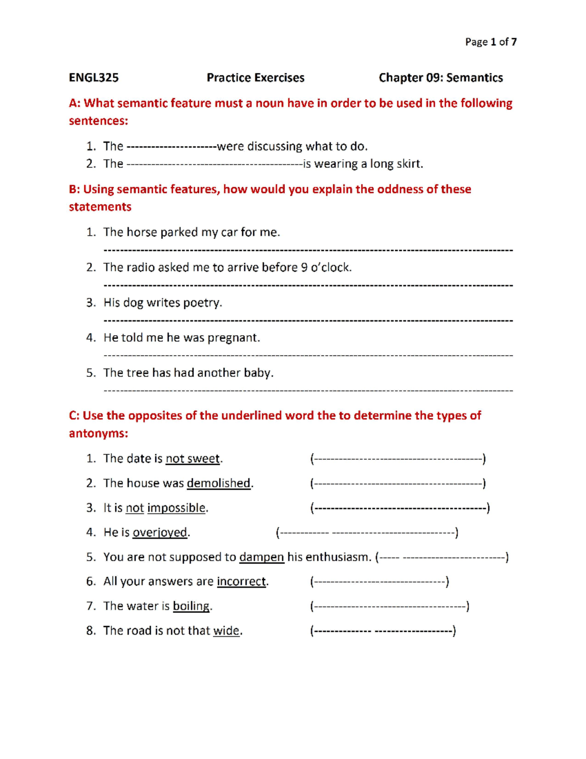 Practice Exercises 01 on Chapters 09 and 10 (Updated for Blackboard ...