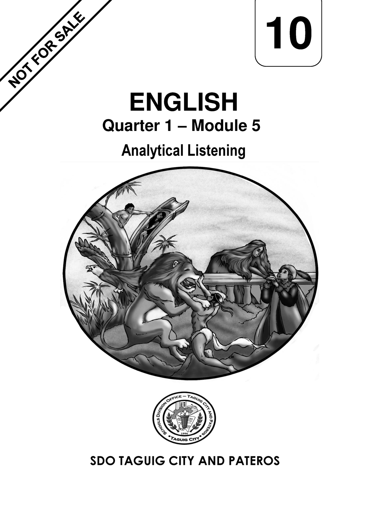 G10 Q1m5 Enhanced Hybrid English English Quarter 1 Module 5 Analytical Listening Sdo Taguig 4710