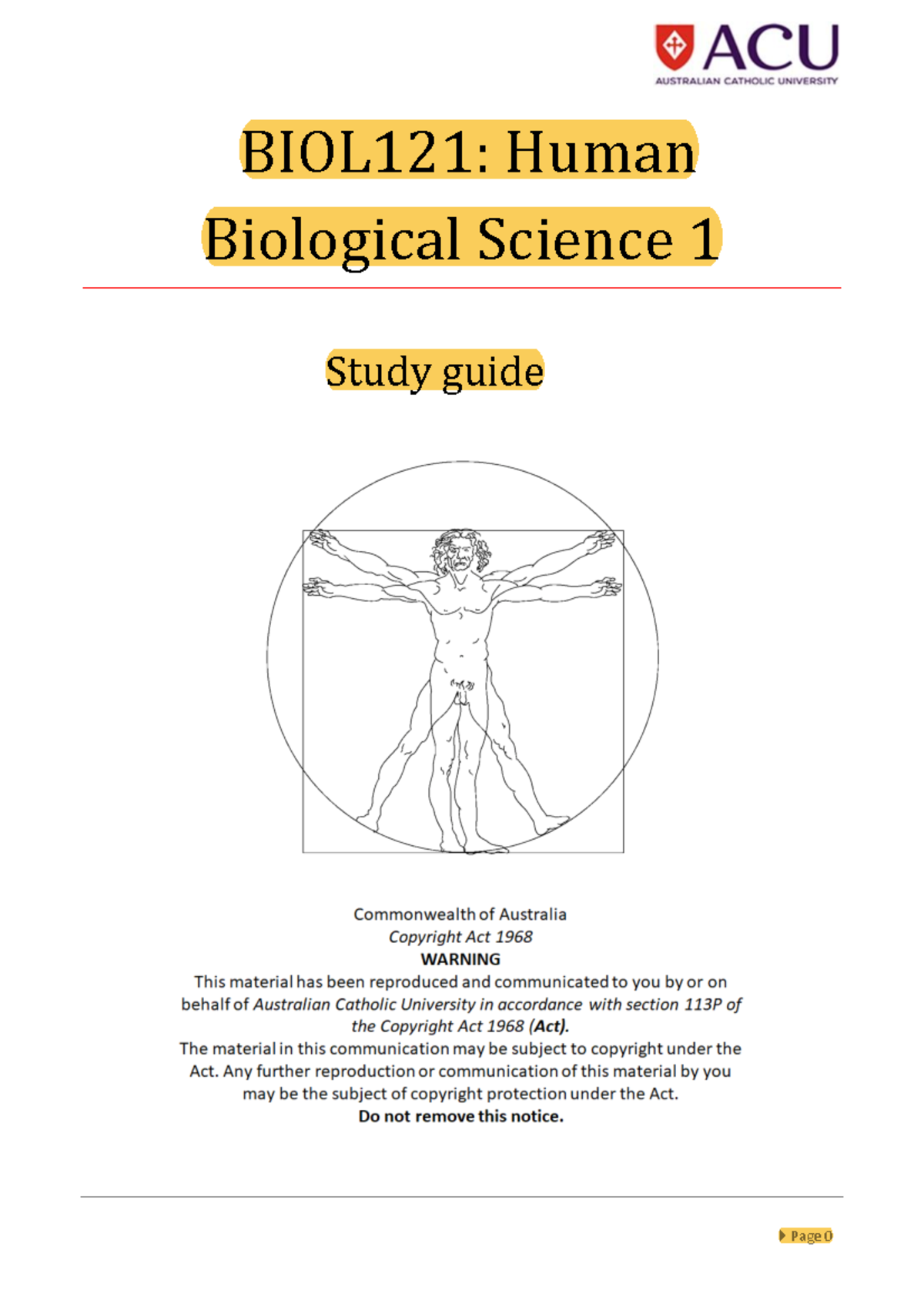 BIOL121 study guide and TLOS student 202460 - BIOL121: Human Biological ...