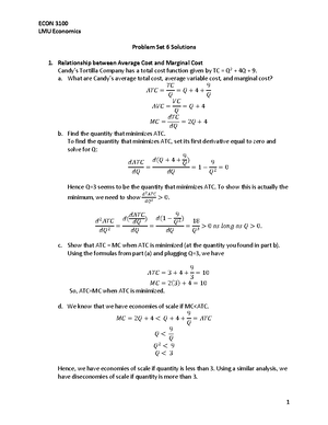 Problem Set 1 microeconomics - LMU Economics Problem Set 1 Solutions 1 ...