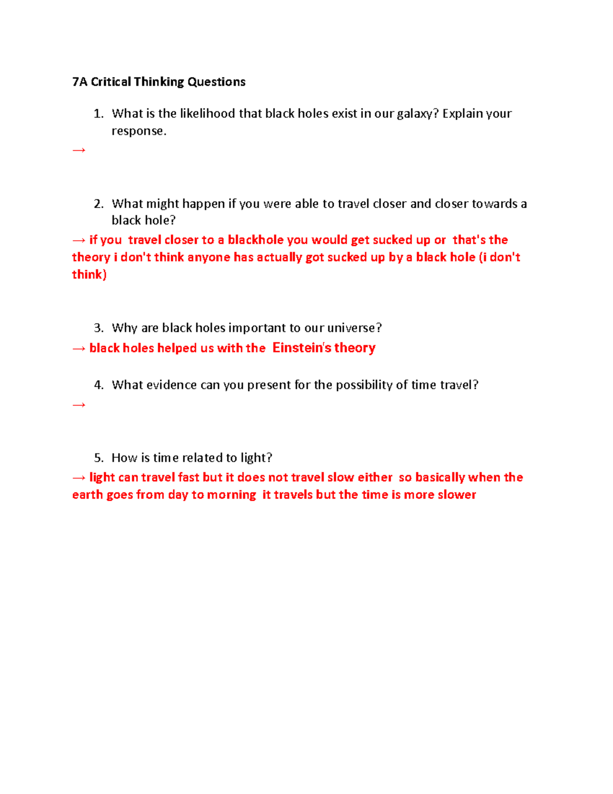 Brianna Chapman - 7A Critical Thinking Questions - 7A Critical Thinking ...