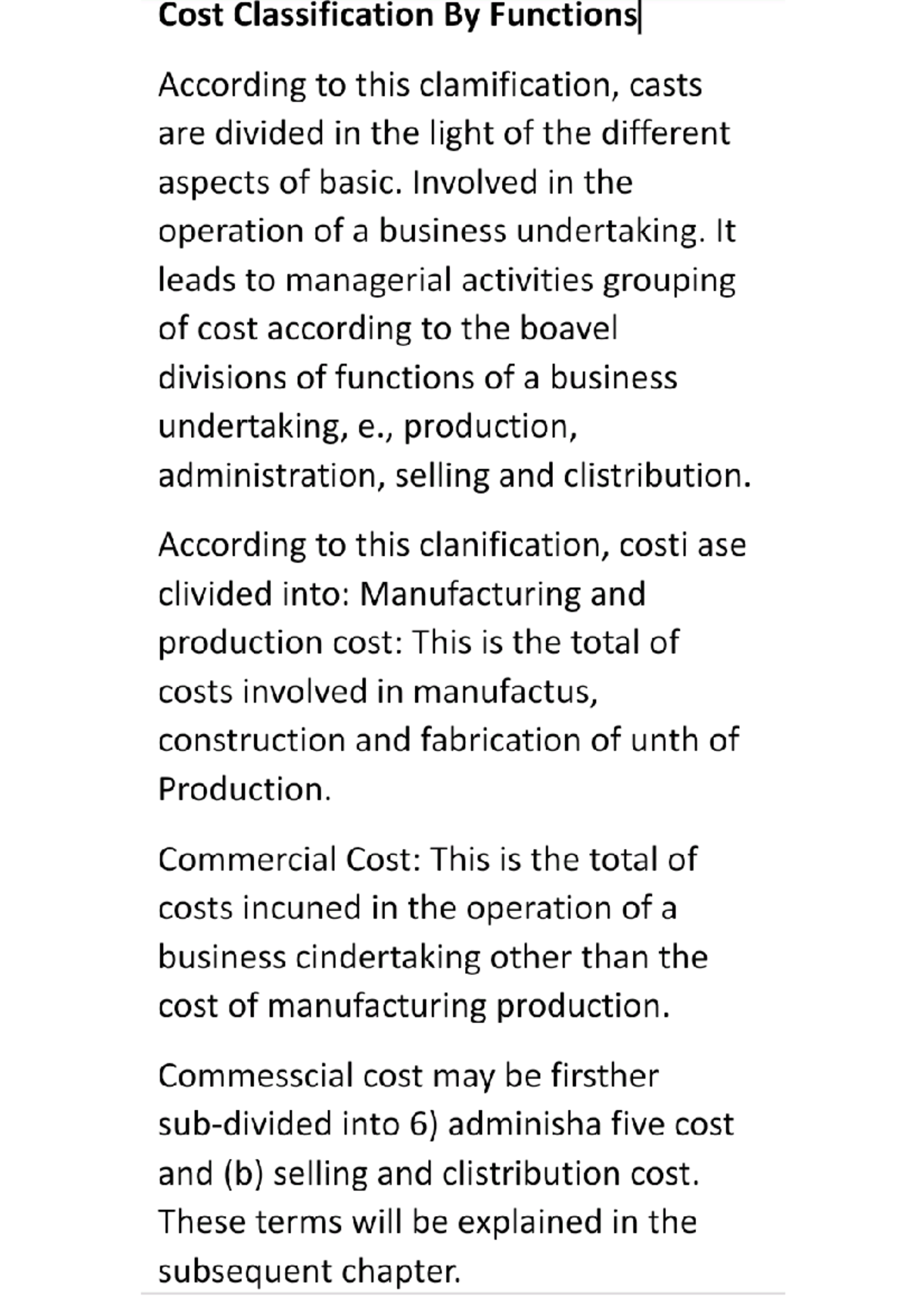 Classification 2nd pdf of cost accounting study material Chartered