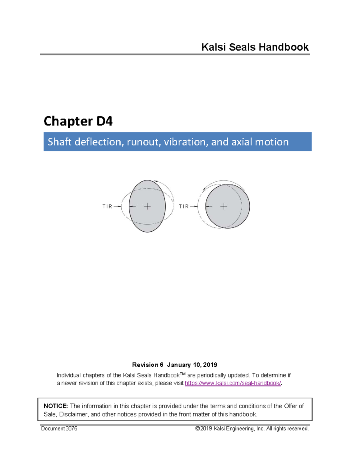 D04 Shaft deflection runout vibration and axial motion Revision 6