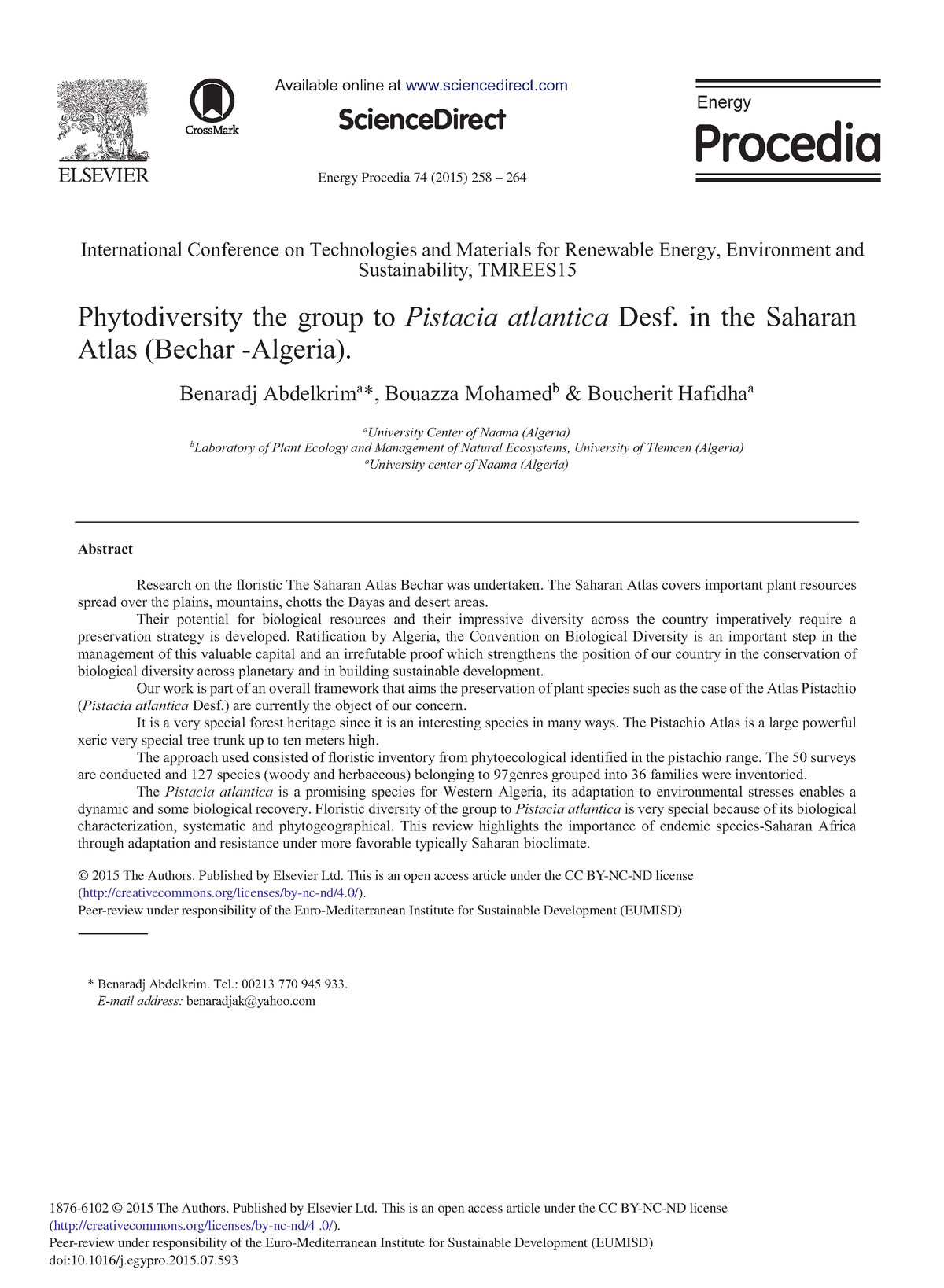 Research Paper 3 - very useful again - Energy Procedia 74 (2015) 258 ...