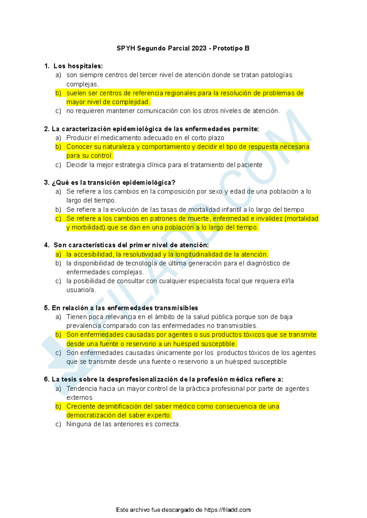 Segundo Parcial SPYH 2023 - Prototipo B - SPYH Segundo Parcial 2023 ...