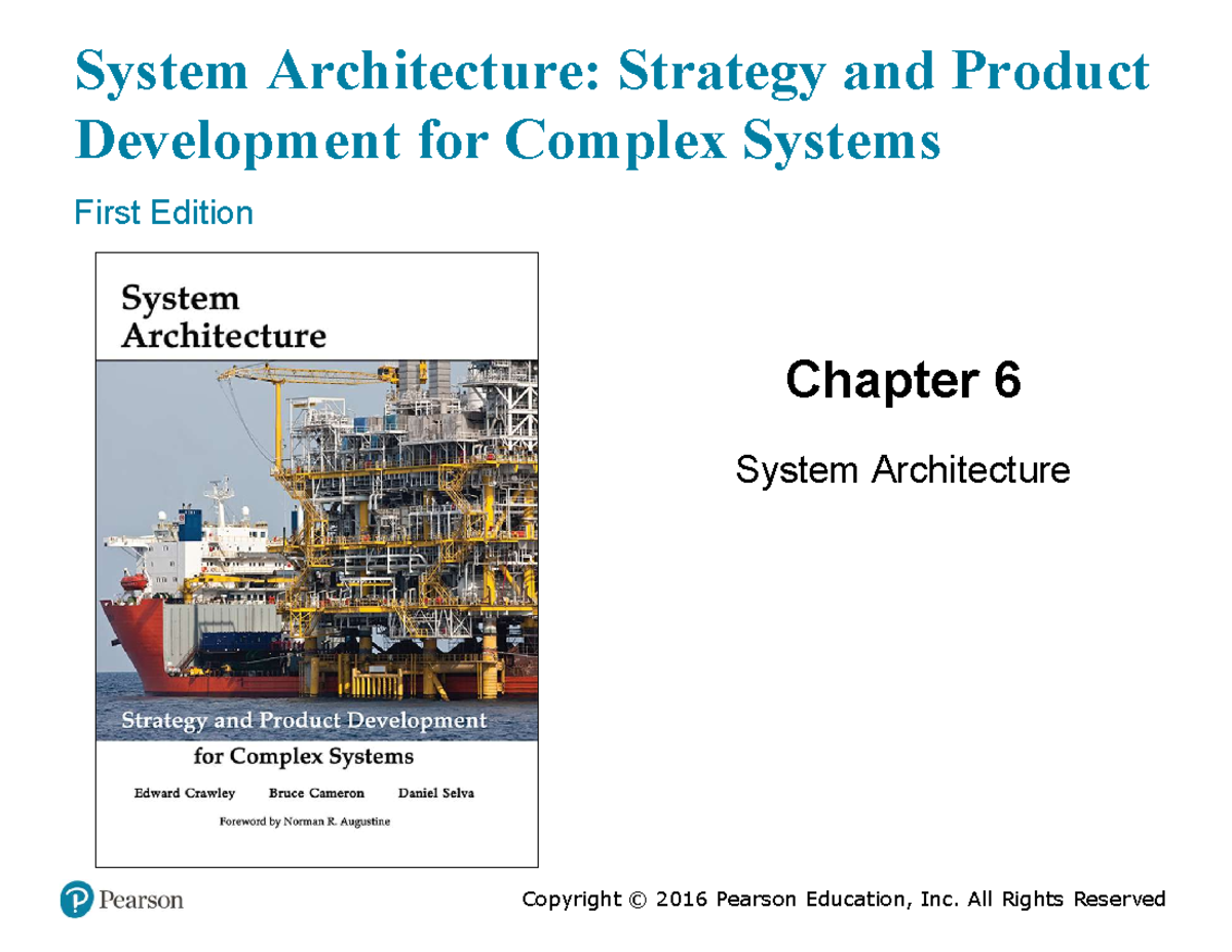 Lecture 6 - Erik Reynolds - System Architecture: Strategy and Product ...