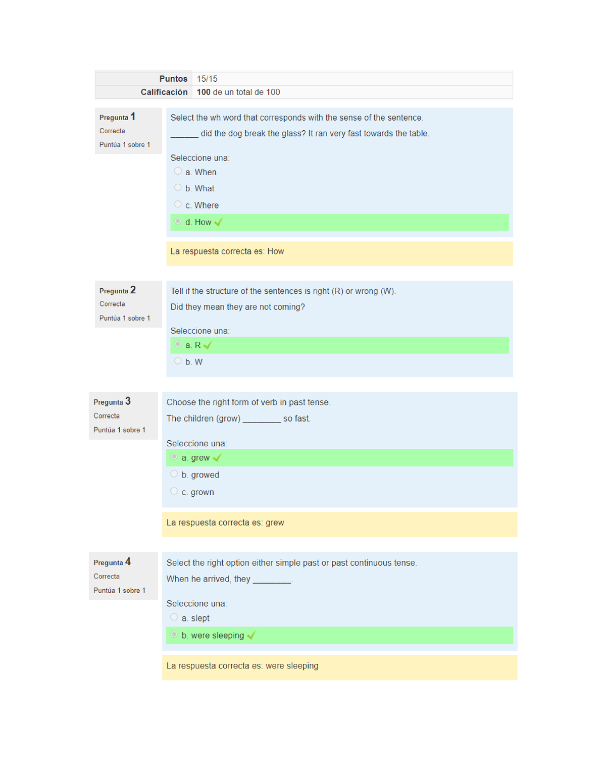 assignment 3 questionnaire u2 idioma extranjero ii