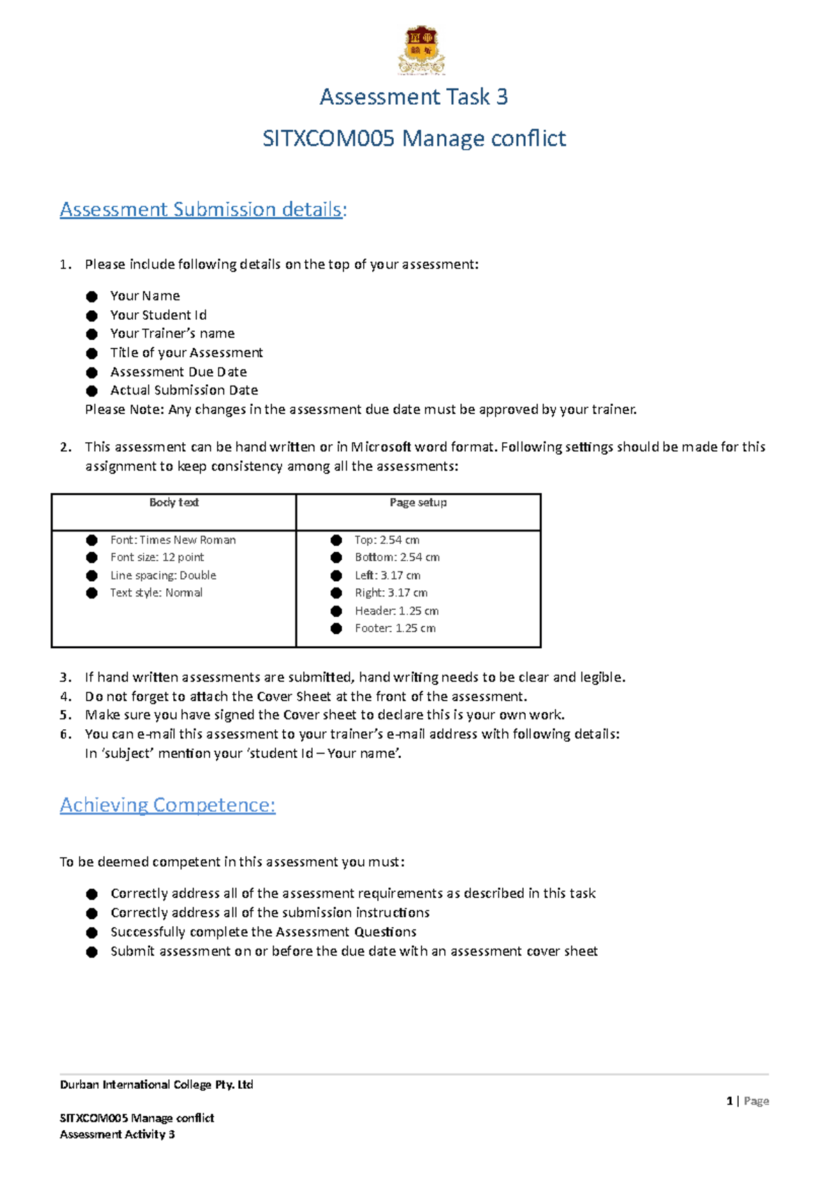 AT3 - Sitxcom 005 Manjeet - Assessment Task 3 SITXCOM005 Manage ...