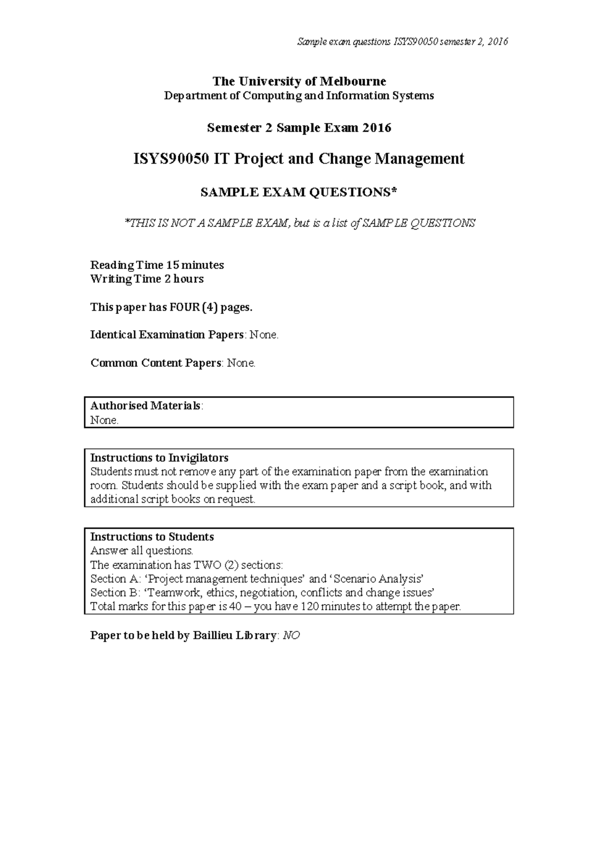 Exam Isys It Project And Change Management Topics For Argumentative Essays For High School Argument Essay Thesis Statement Exam Isys It Project And Change Management Thesis For Narrative Essay also Essay On Going To College