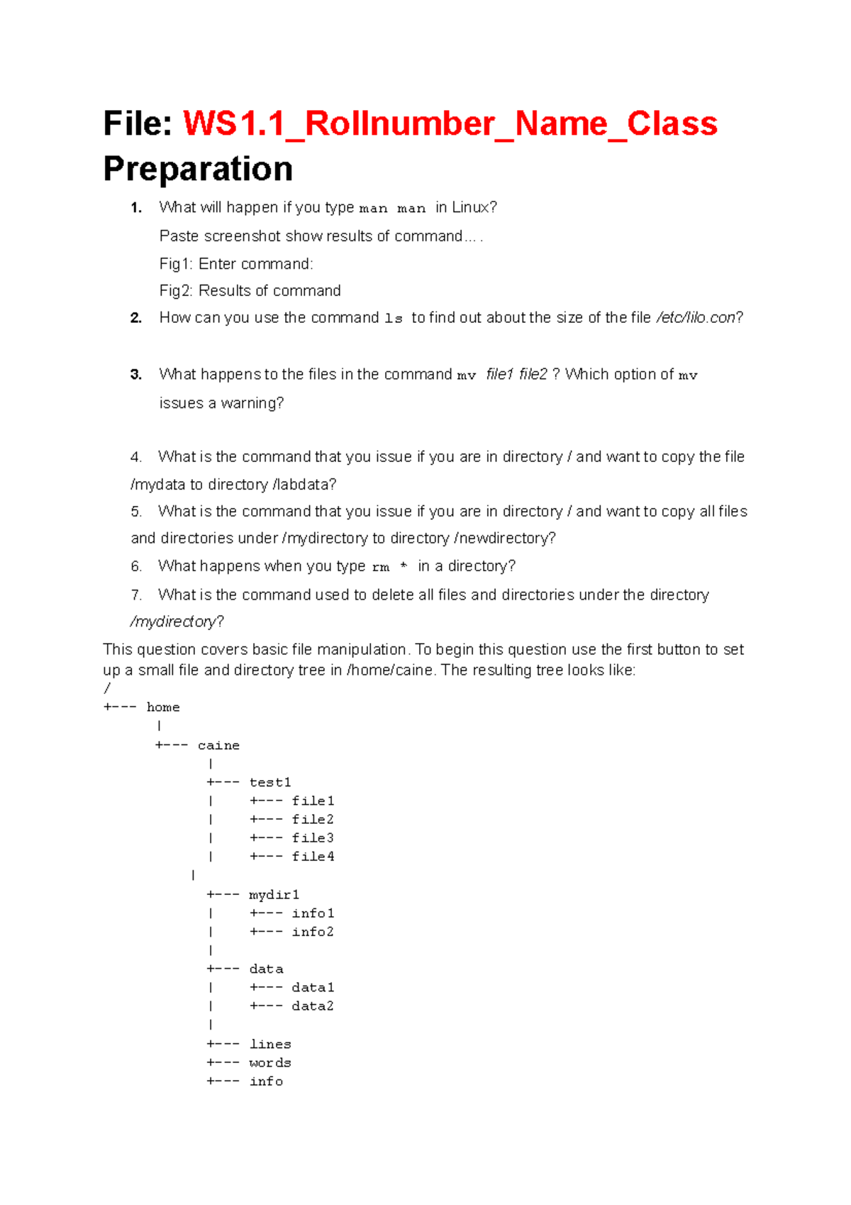 WS1.1-OS Intro - Workshop1 - File: WS1_Rollnumber_Name_Class ...