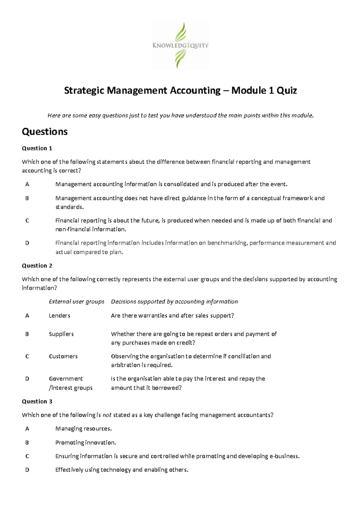 Strategic-management-accounting-module-1-quiz-questions Compress ...