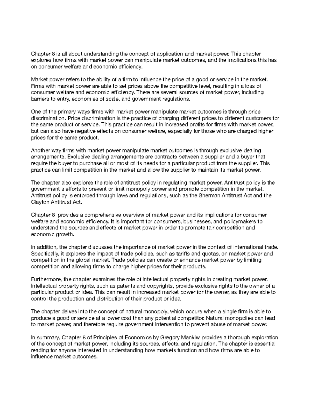 ECO Chapter Eight - Chapter 8 is all about understanding the concept of ...