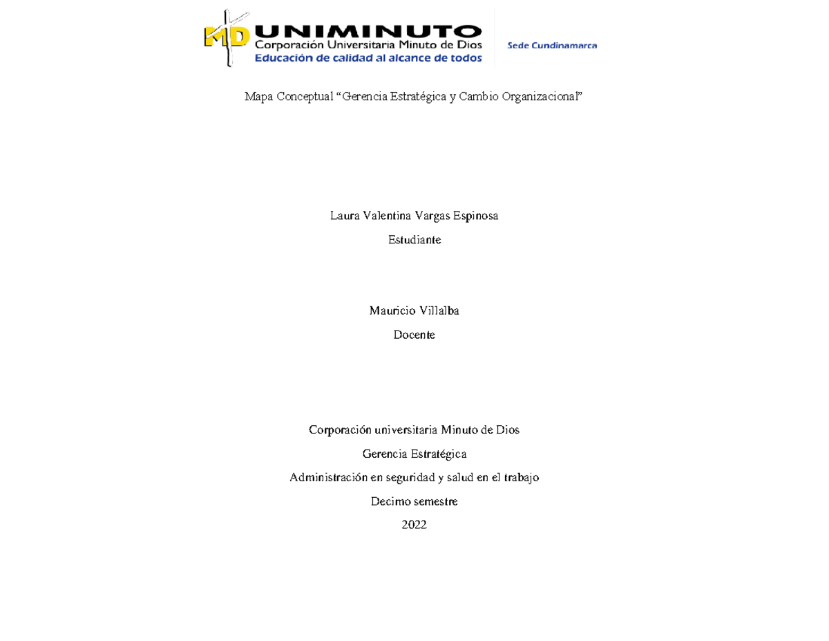 1 Act Mapa Conceptual Gerencia Estrategica Y Cambio Organizacional