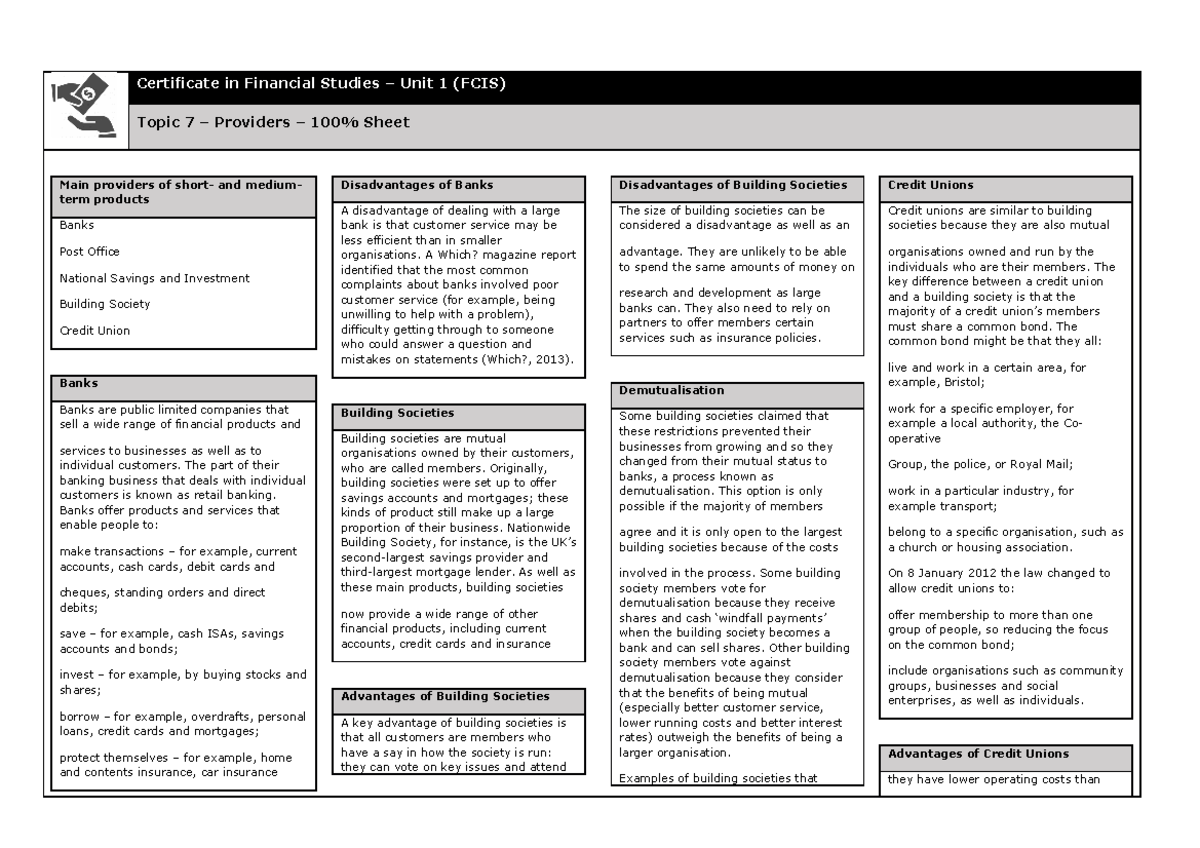 topic-7-amazing-work-certificate-in-financial-studies-unit-1-fcis-topic-7-providers