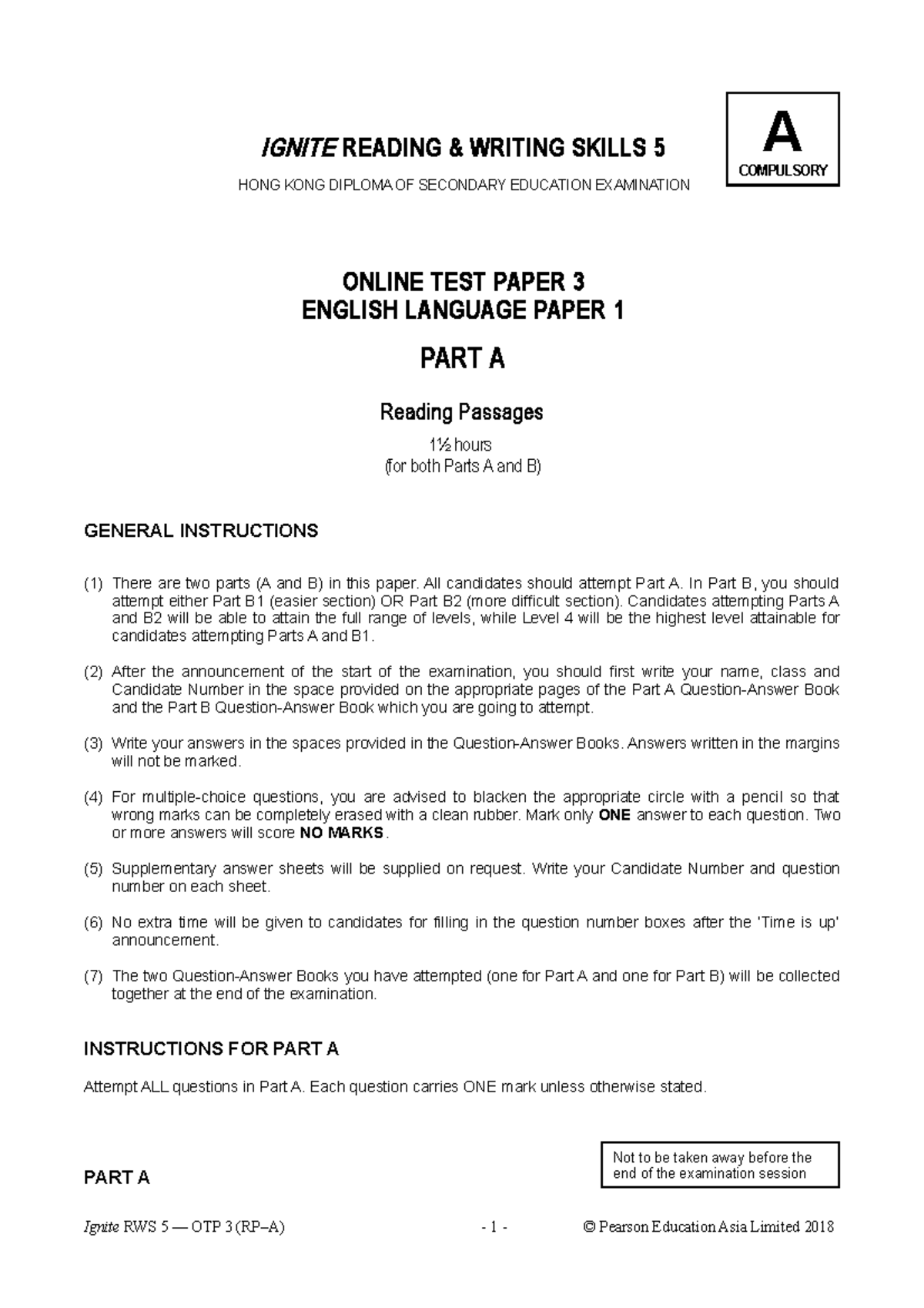 Toaz - English - IGNITE READING & WRITING SKILLS 5 HONG KONG DIPLOMA OF ...