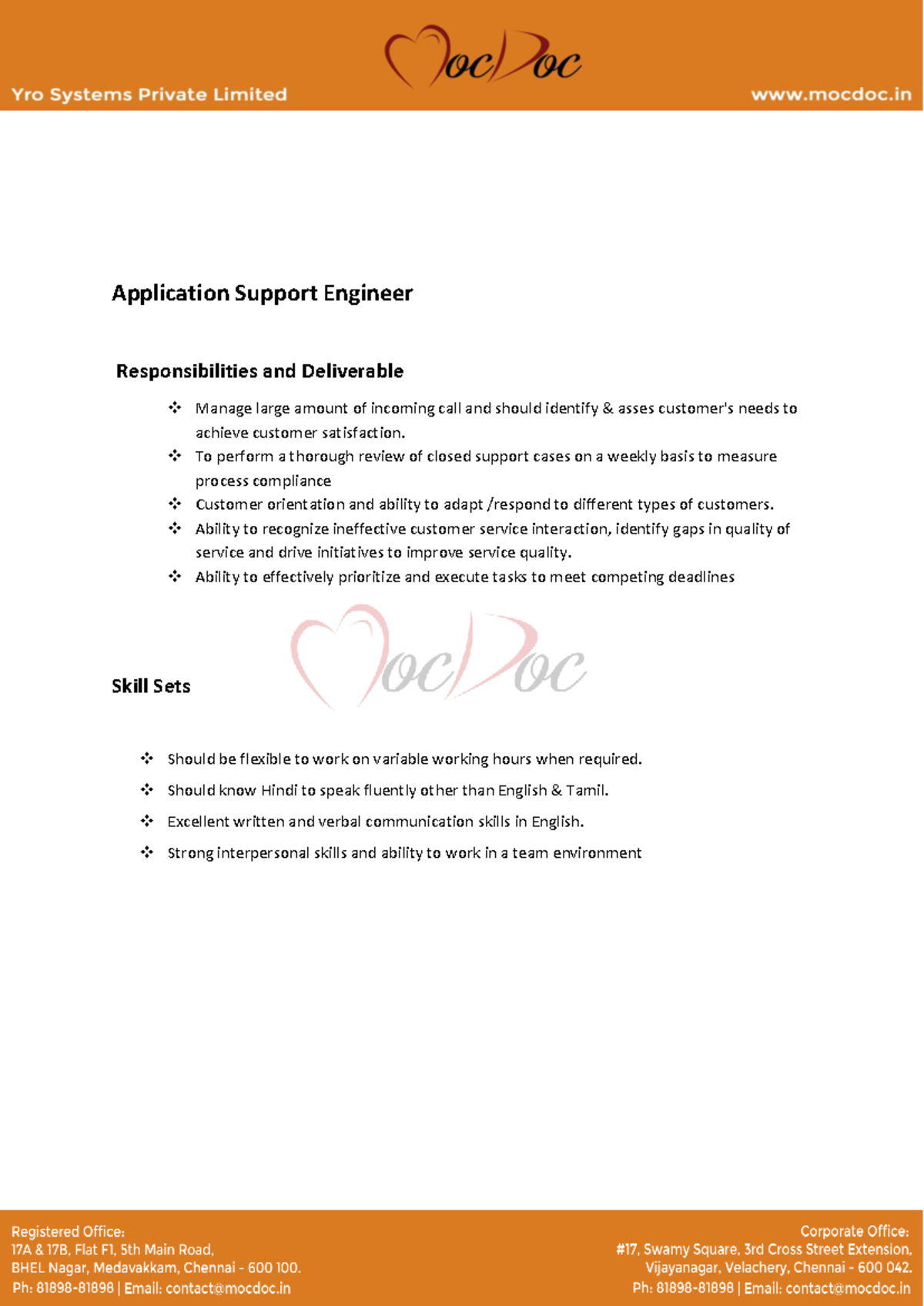 ASE - It will be useful - Application Support Engineer Responsibilities ...