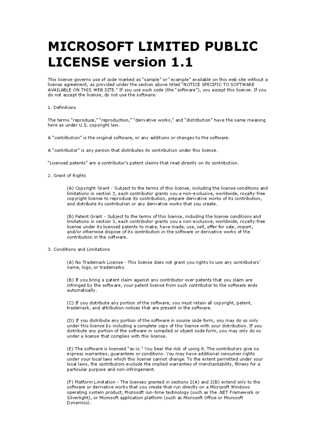 MSDN Example code - test - MICROSOFT LIMITED PUBLIC LICENSE version 1 ...