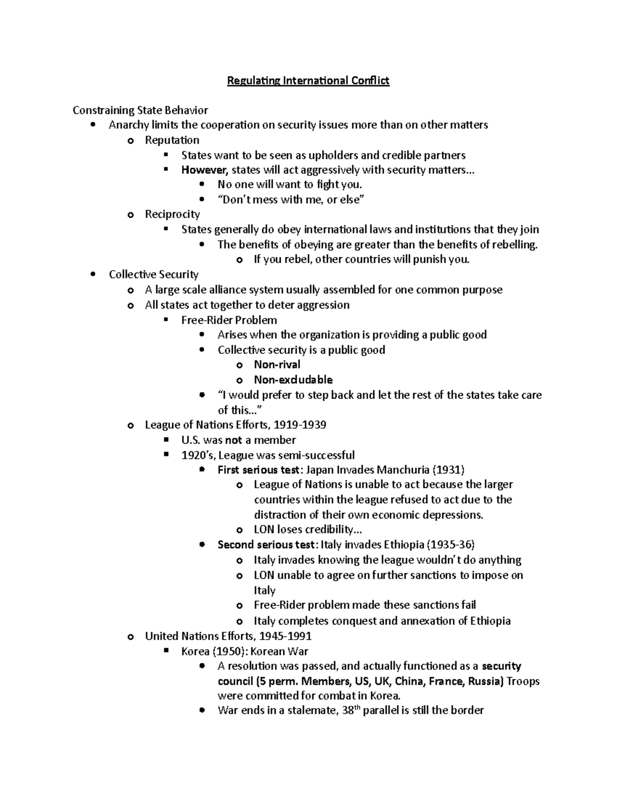 8. Regulating International Conflict - Regulating International ...