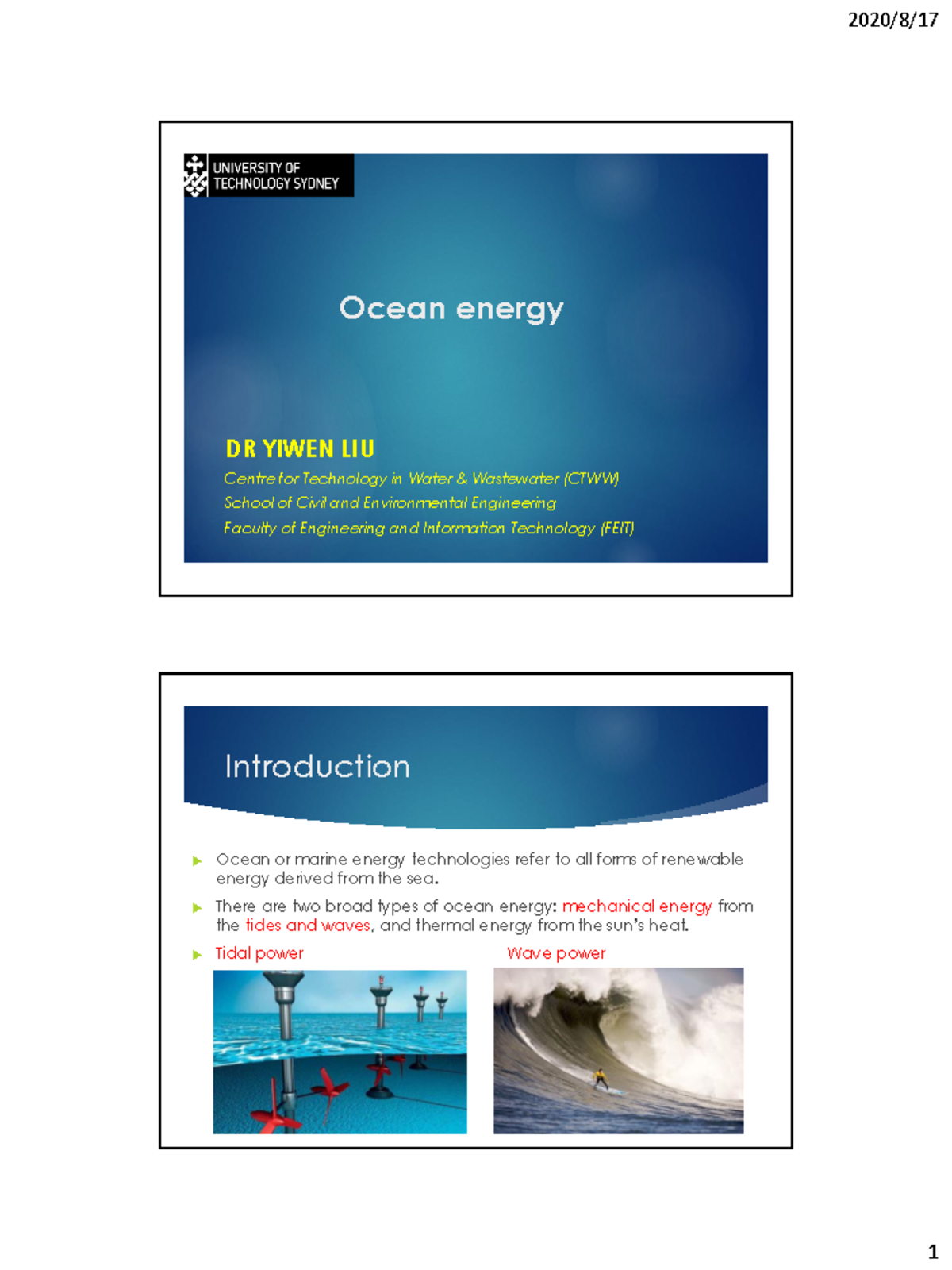 41009-lecture-4-ocean-energy-ocean-energy-dryiwen-liu-centre-for